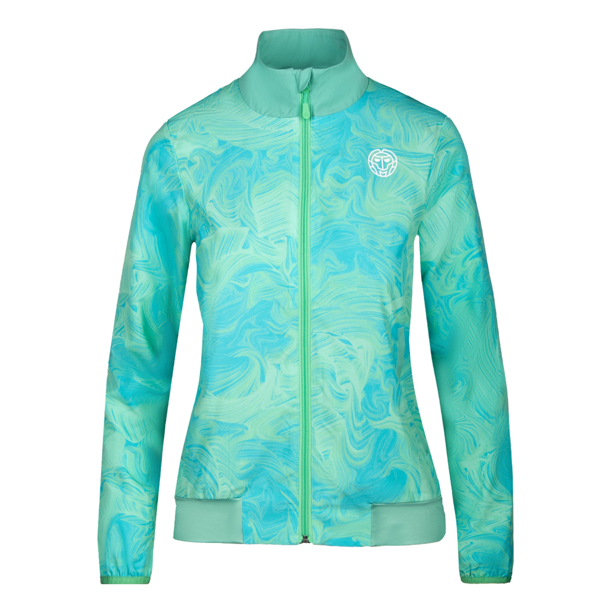 BIDI BADU Gene Tech Trainingsjacke Damen - hellgrün, mehrfarbig