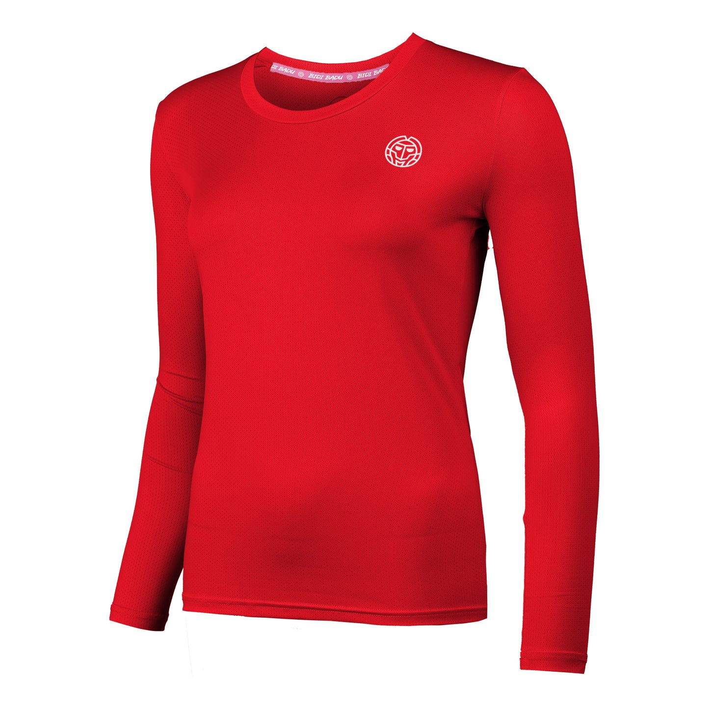 BIDI BADU Pia Tech Roundneck Longsleeve Damen - rot,