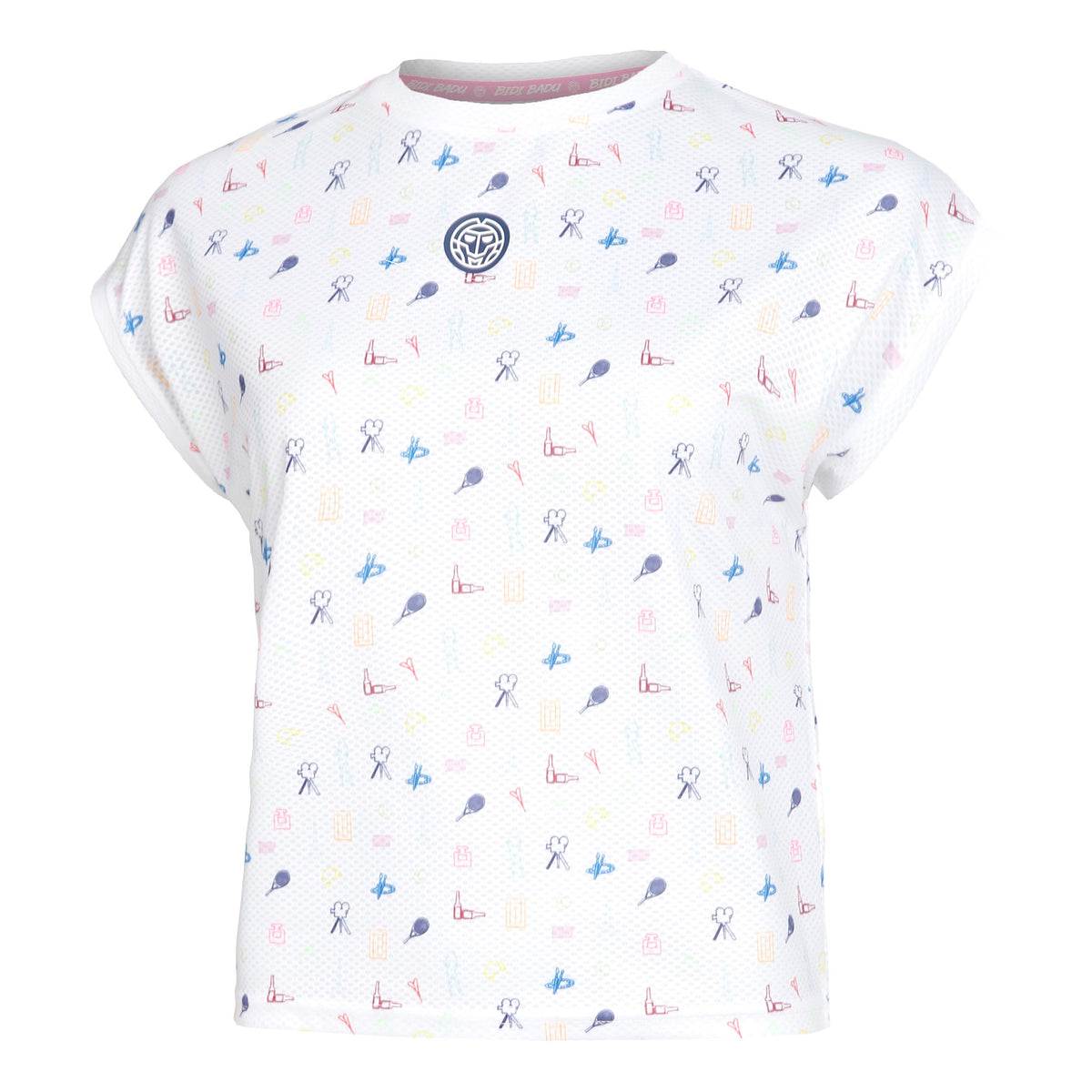 BIDI BADU Majira Tech T-Shirt Damen - weiß, mehrfarbig