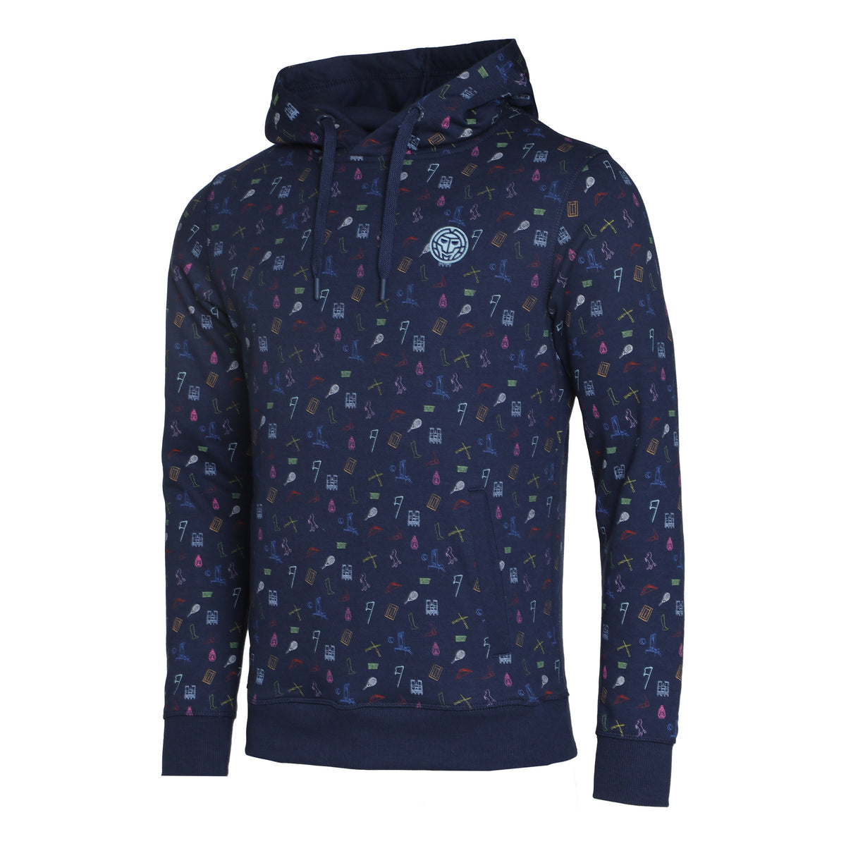 BIDI BADU Napo Lifestyle Hoody Herren - dunkelblau, mehrfarbig