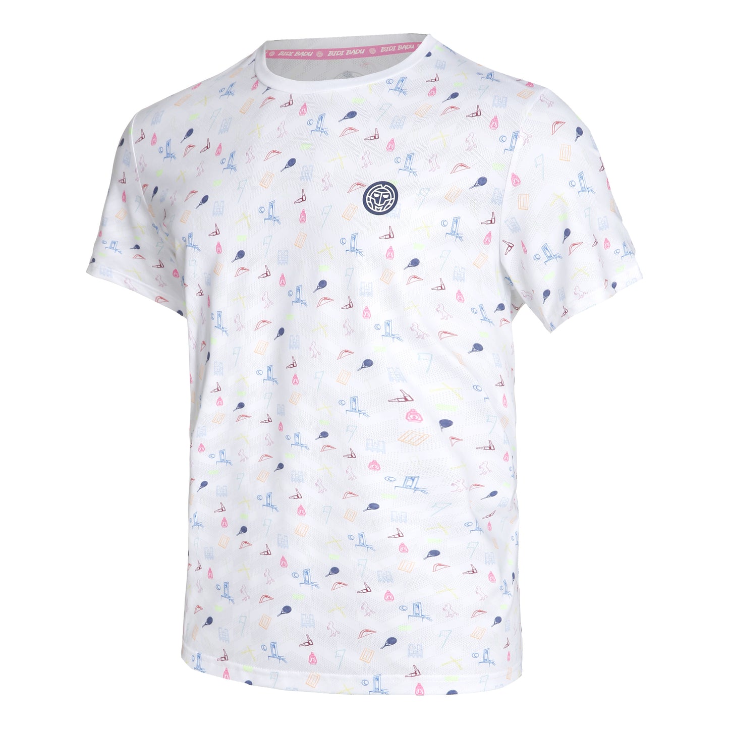 BIDI BADU Hawi Tech T-Shirt Herren - weiß, mehrfarbig