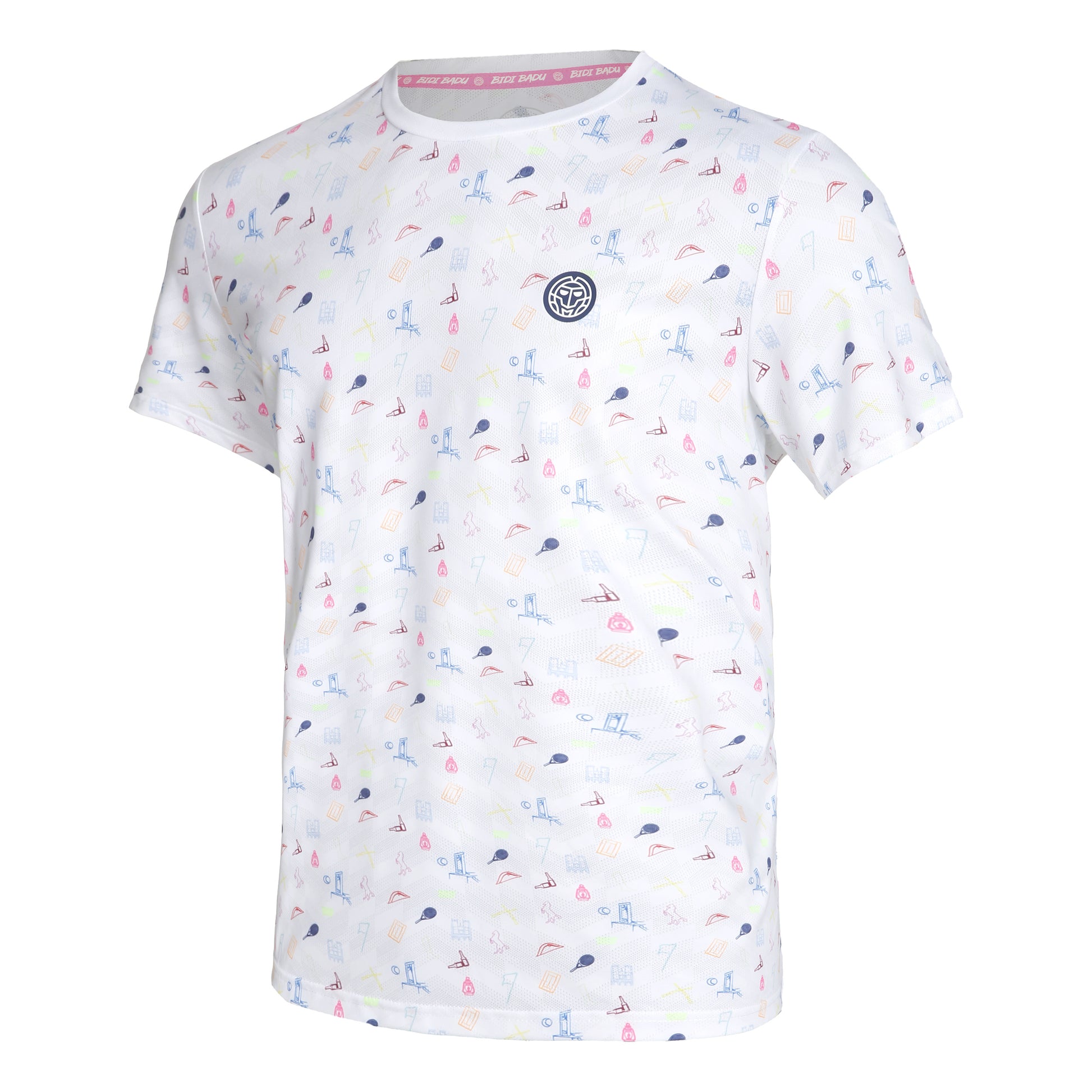 BIDI BADU Hawi Tech T-Shirt Herren - weiß, mehrfarbig