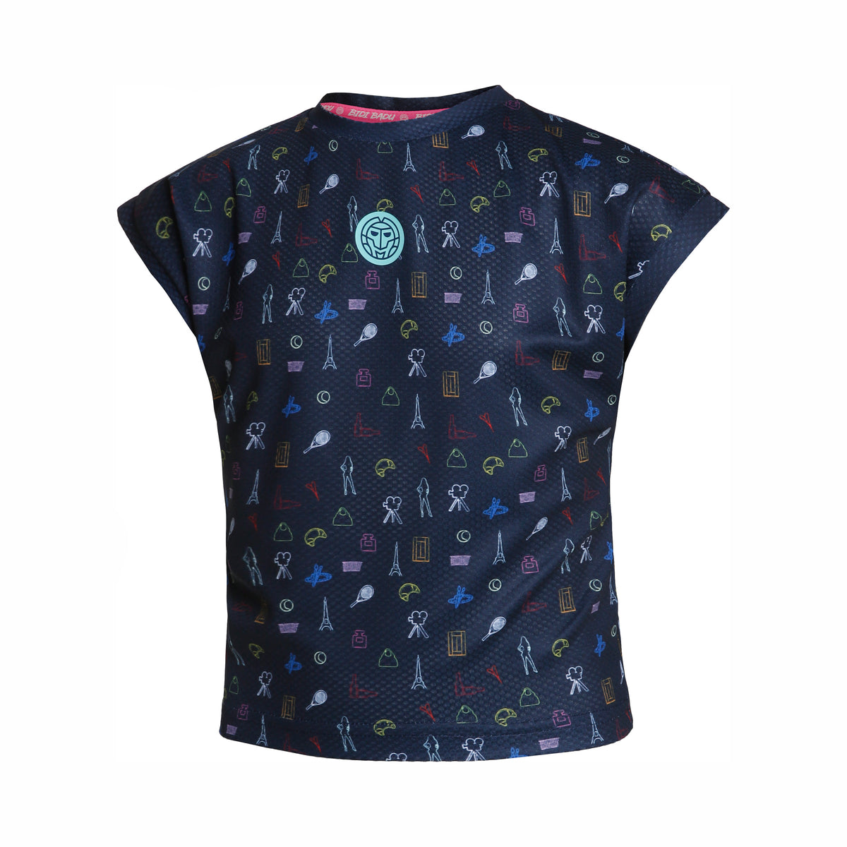 BIDI BADU Fayola Tech T-Shirt Mädchen - dunkelblau, mehrfarbig
