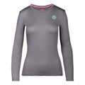 Pia Tech Roundneck Longsleeve Damen - grau,