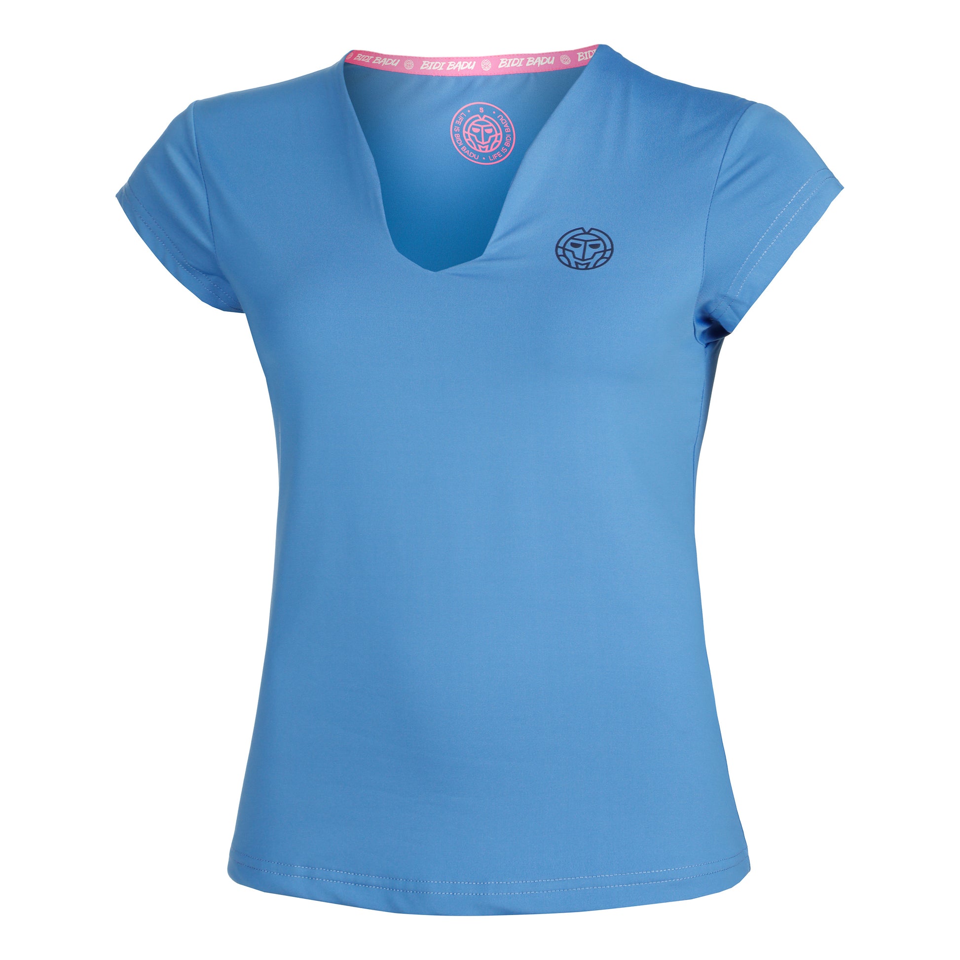 BIDI BADU Colortwist V-Neck T-Shirt Damen-Blau