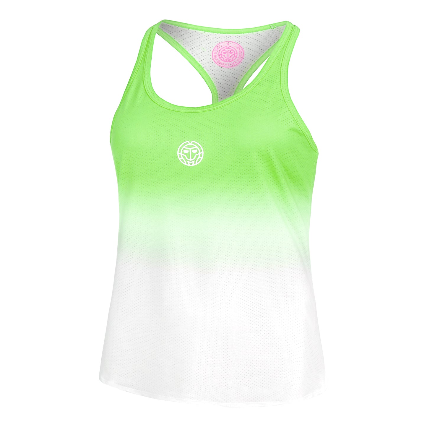 BIDI BADU Crew Gradiant Tank-Top Damen-Neongrün,Weiß