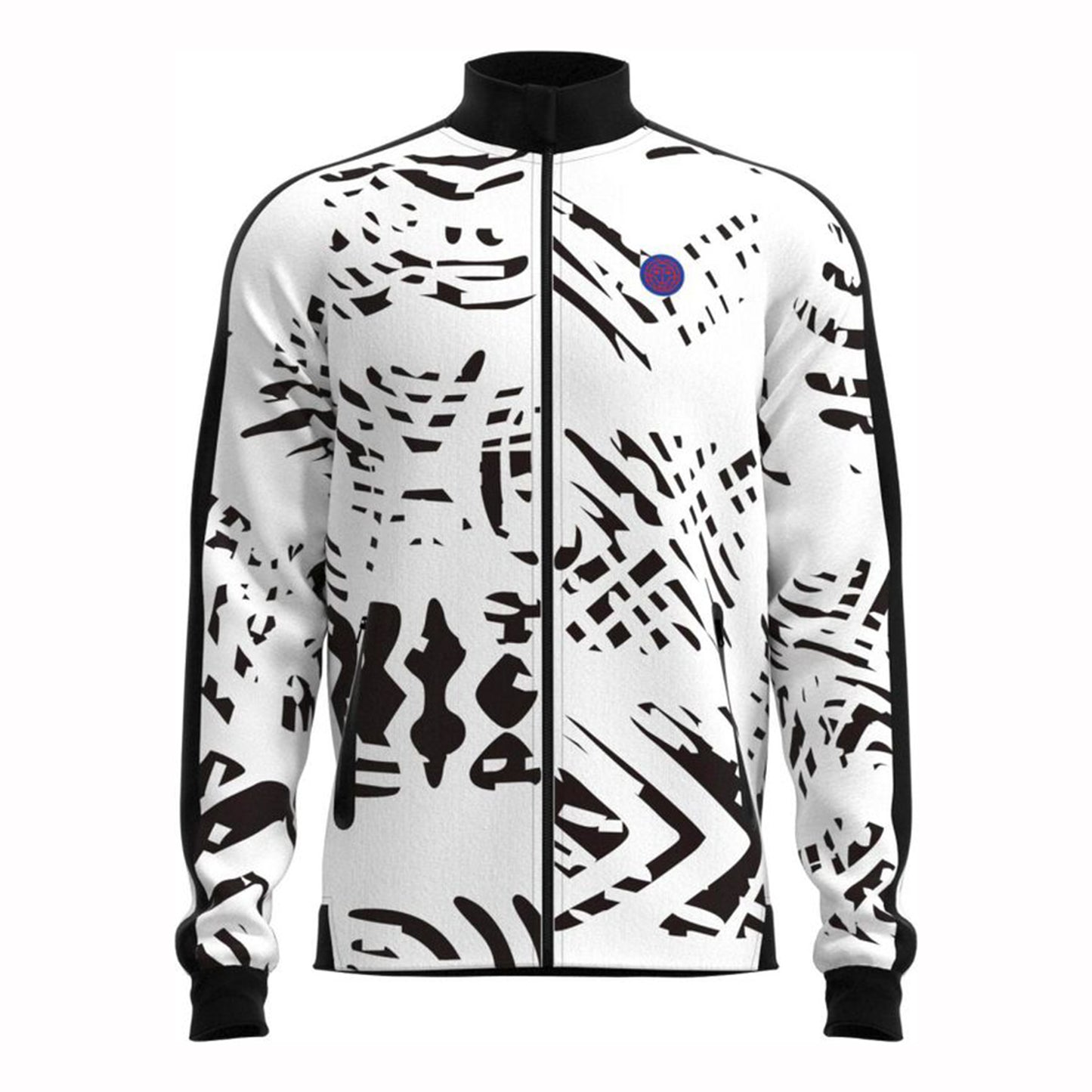 BIDI BADU Trainingsjacke Herren - weiß, schwarz