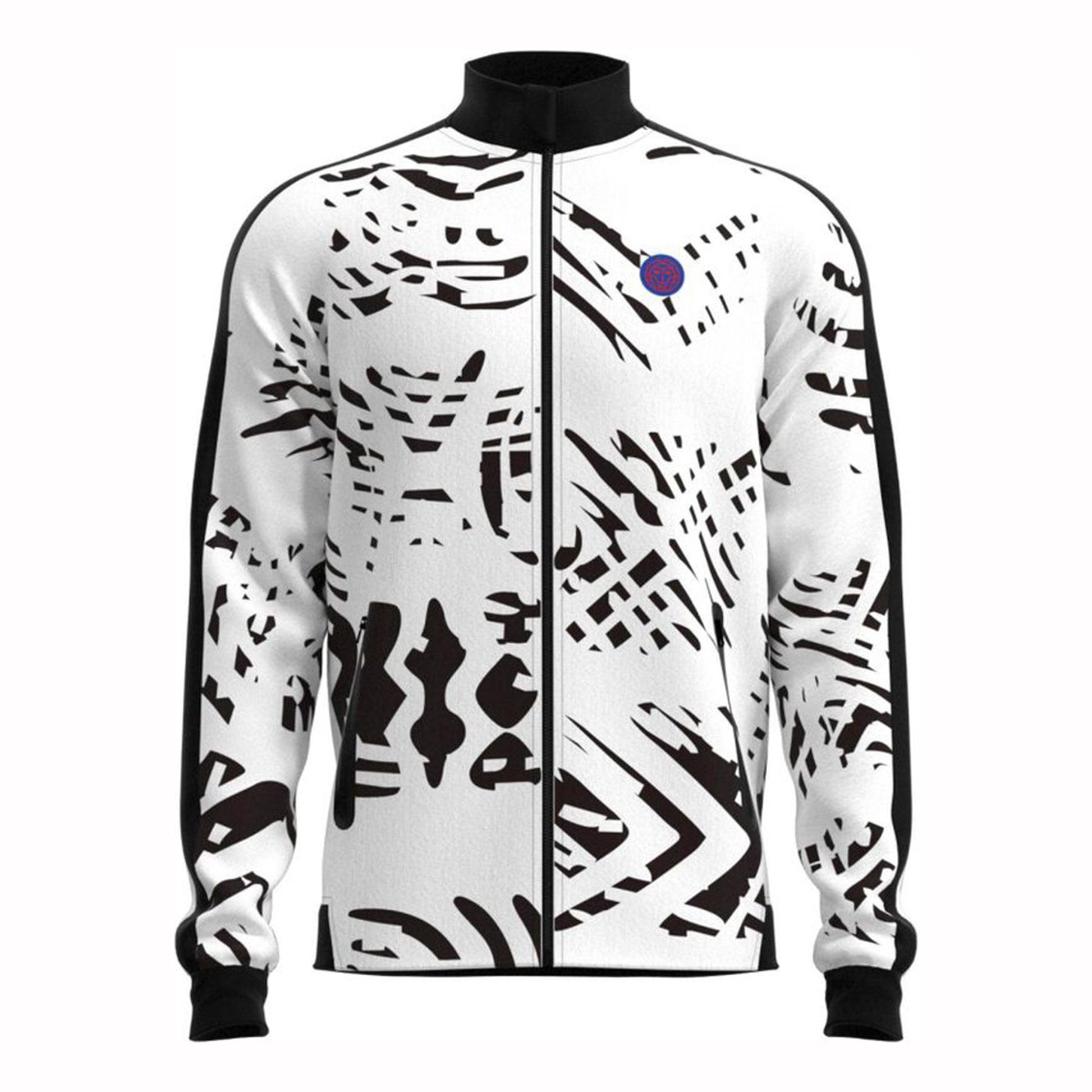 BIDI BADU Trainingsjacke Herren - weiß, schwarz