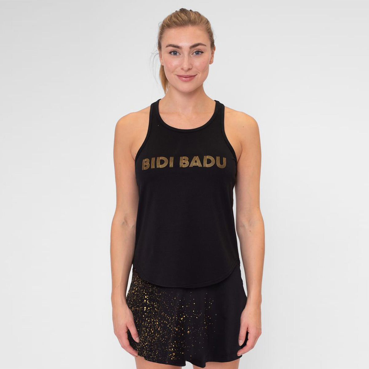 BIDI BADU Paris 2024 Chill Tank-Top Damen-Schwarz,Gold