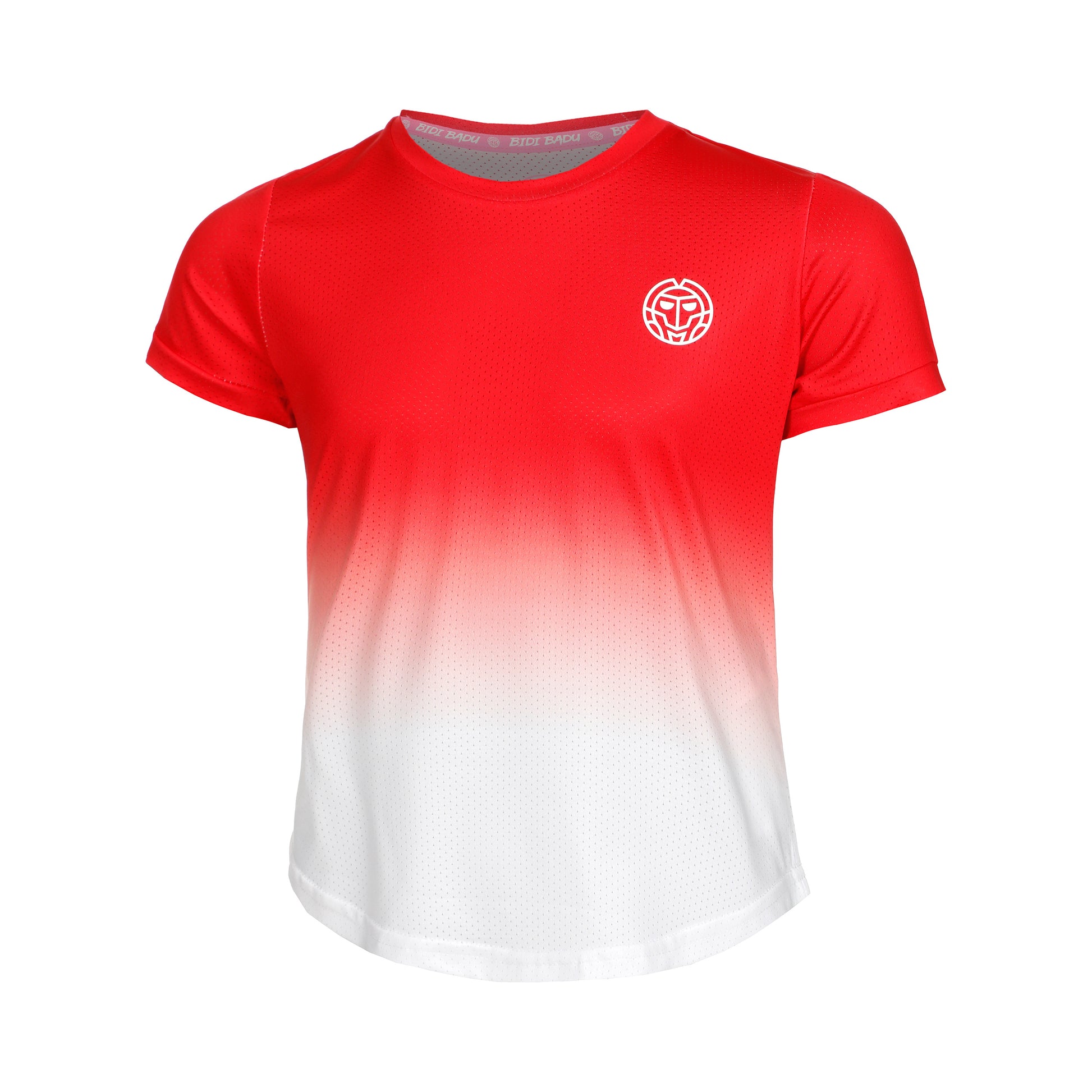 BIDI BADU Crew Gradiant Junior T-Shirt Mädchen-Rot,Weiß