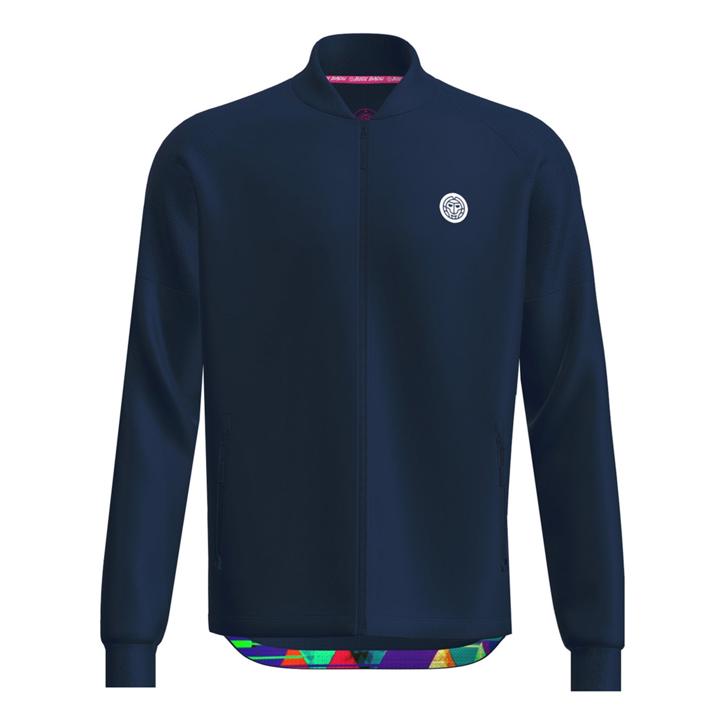 BIDI BADU Kaleido Printed Trainingsjacke Herren-Dunkelblau