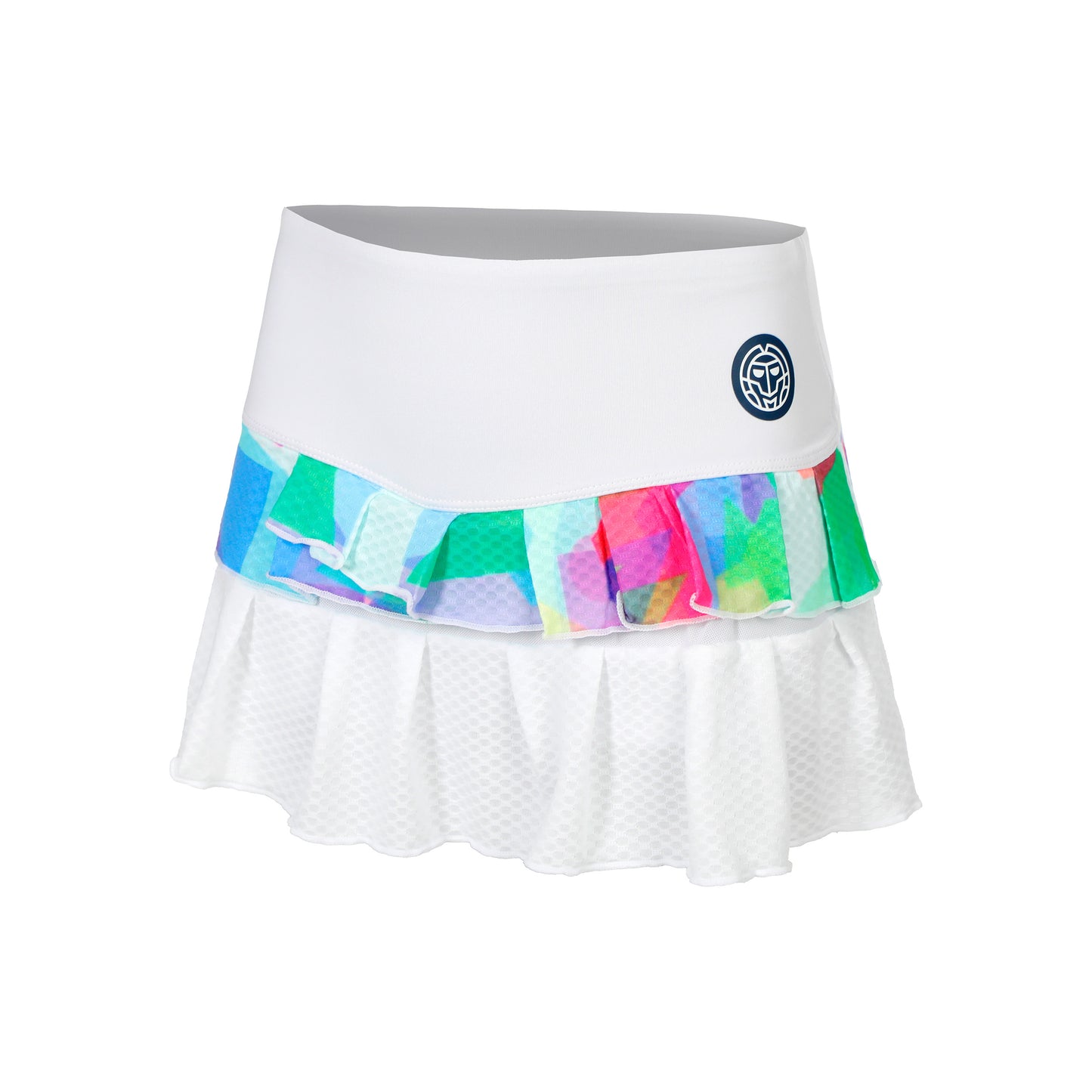 BIDI BADU Kaleido Pleated Rock Mädchen-Weiß,Mehrfarbig