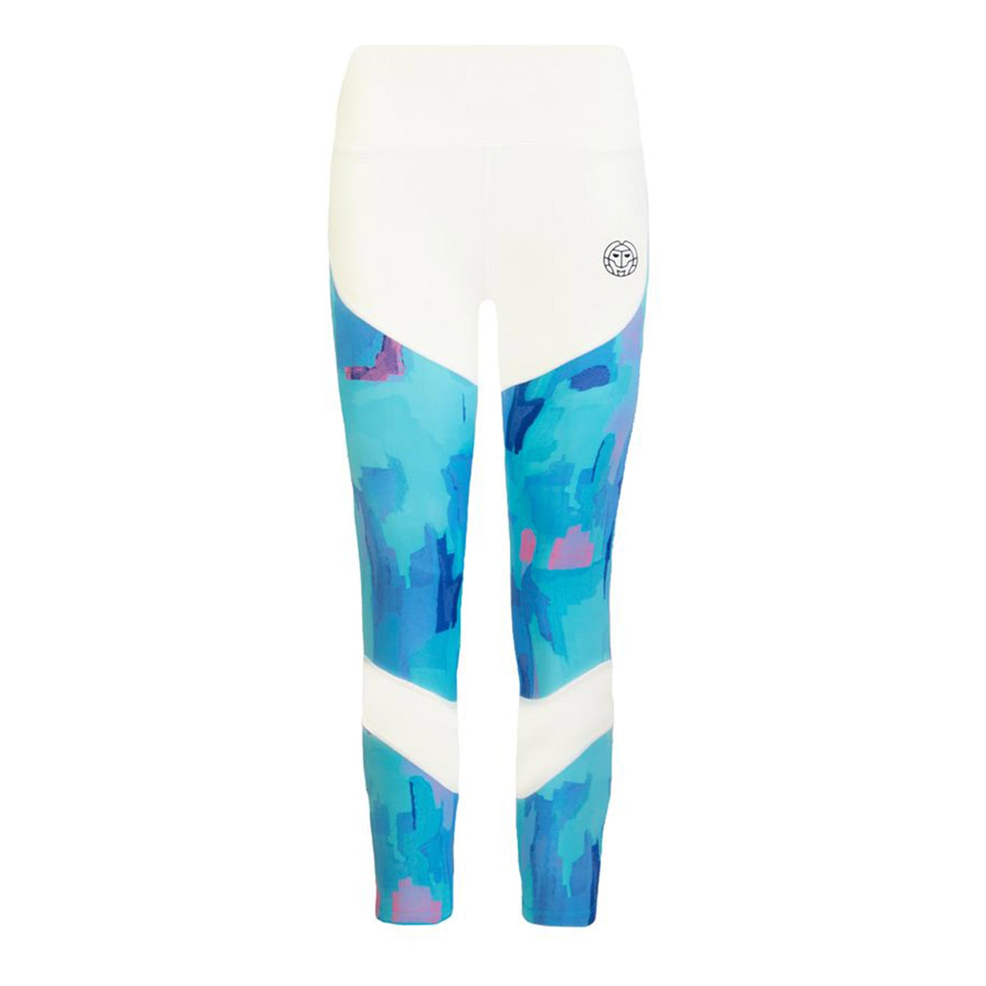 BIDI BADU Abiba Tech Mesh Tight Damen-Weiß,Hellblau