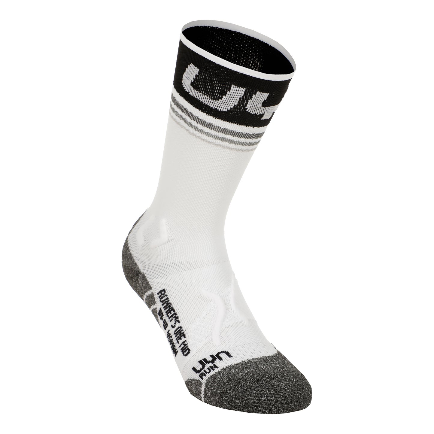 UYN Runner'S One Mid Laufsocken Damen-Weiß,Schwarz