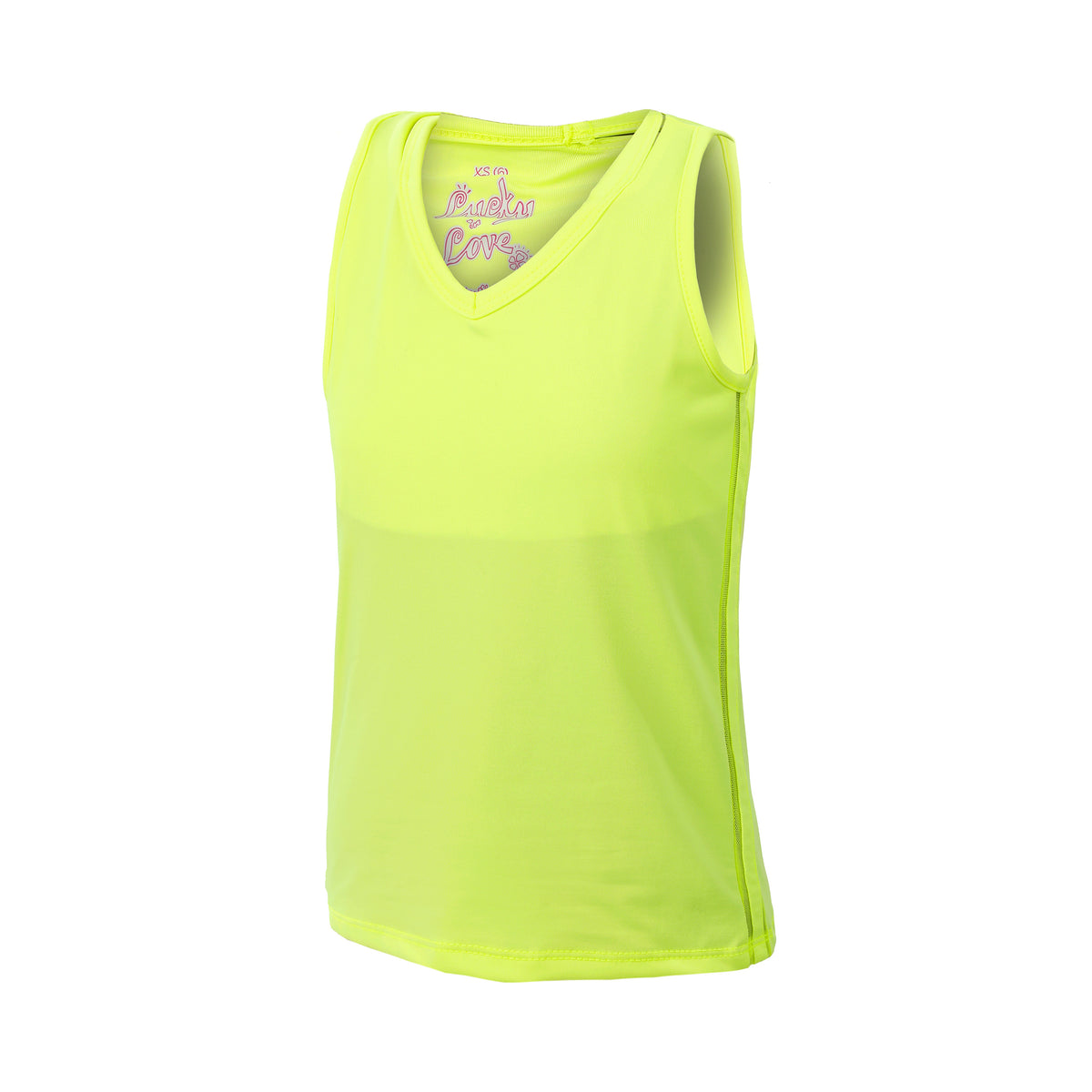 Lucky in Love V-Neck Cutout Tank-Top Mädchen-Gelb