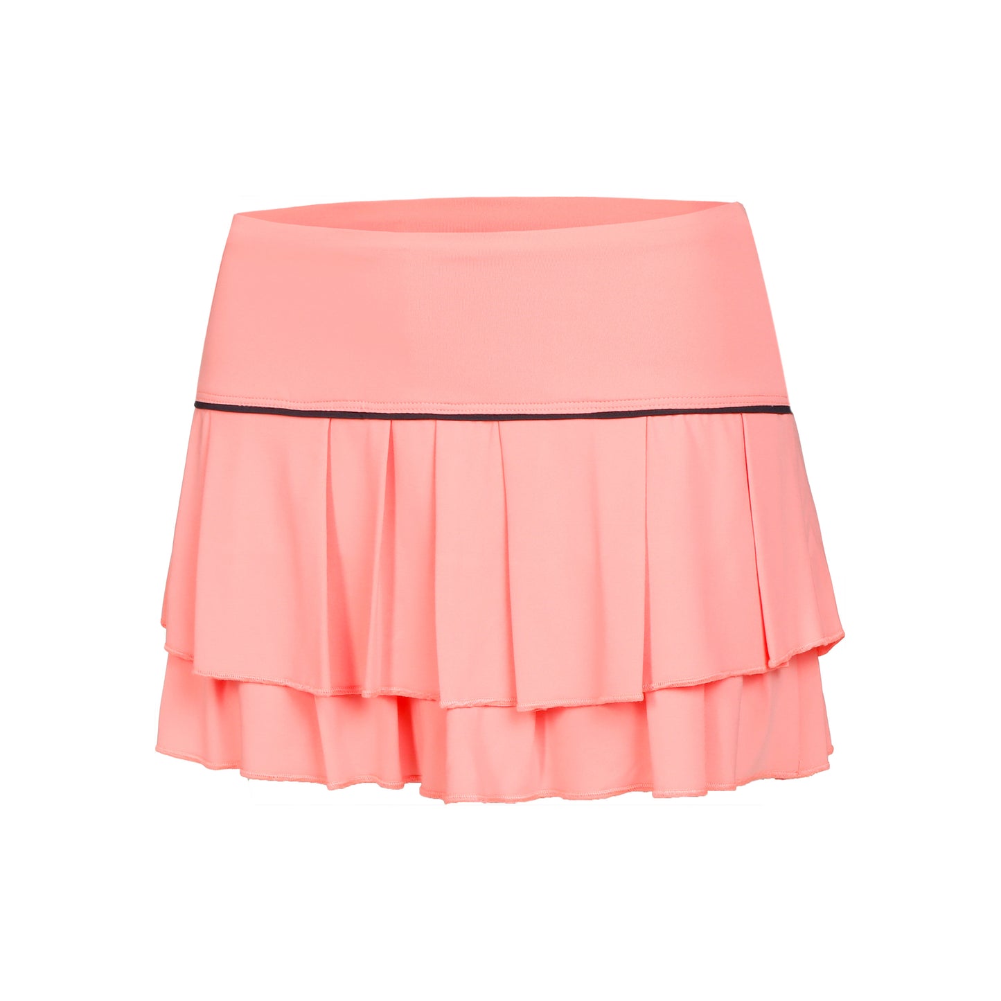 Lucky in Love Pleat Tier With Piping Rock Damen-Apricot,Schwarz