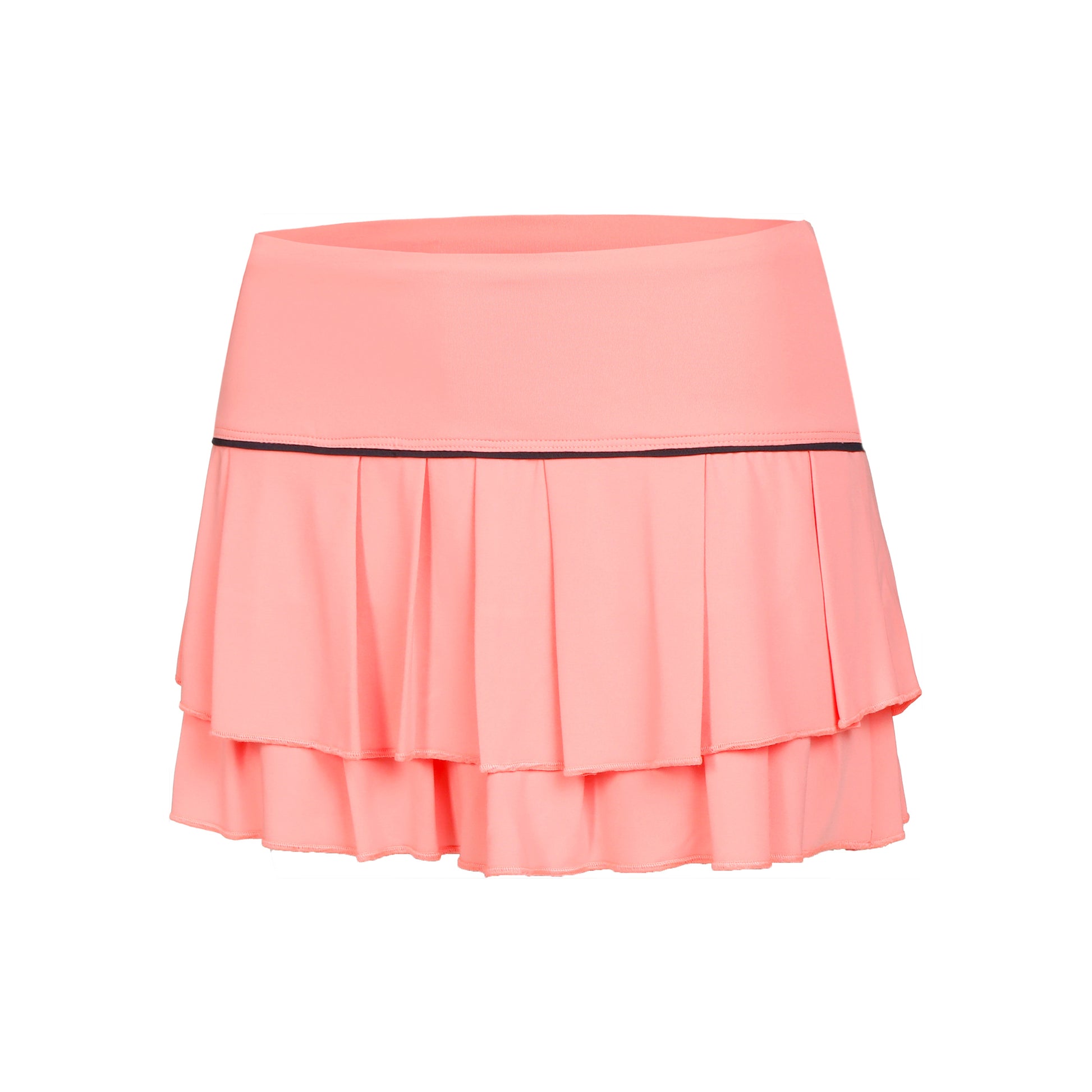 Lucky in Love Pleat Tier With Piping Rock Damen-Apricot,Schwarz
