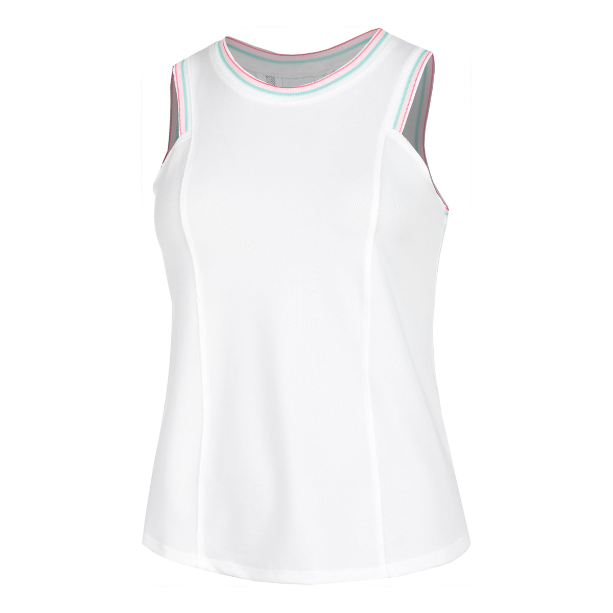 Lucky in Love Retro Deco Tank-Top Damen - weiß,
