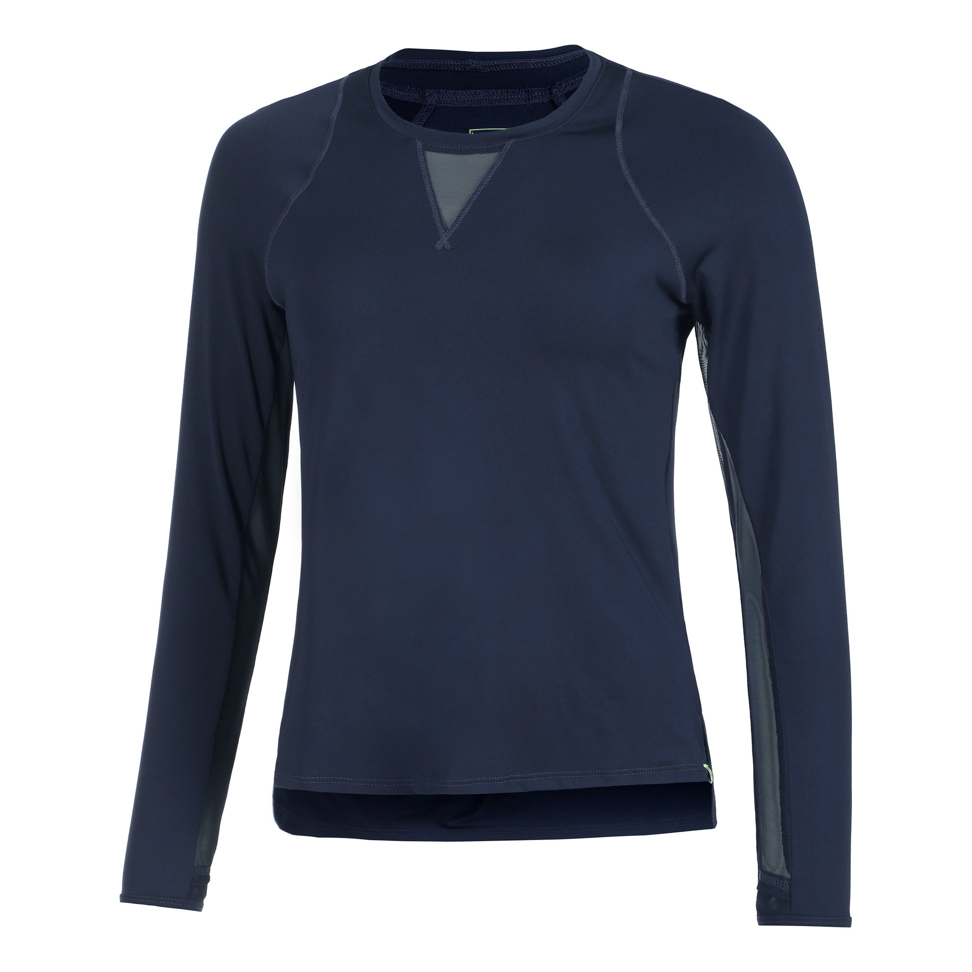 Lucky in Love High Low Breezy Longsleeve Damen - dunkelblau,
