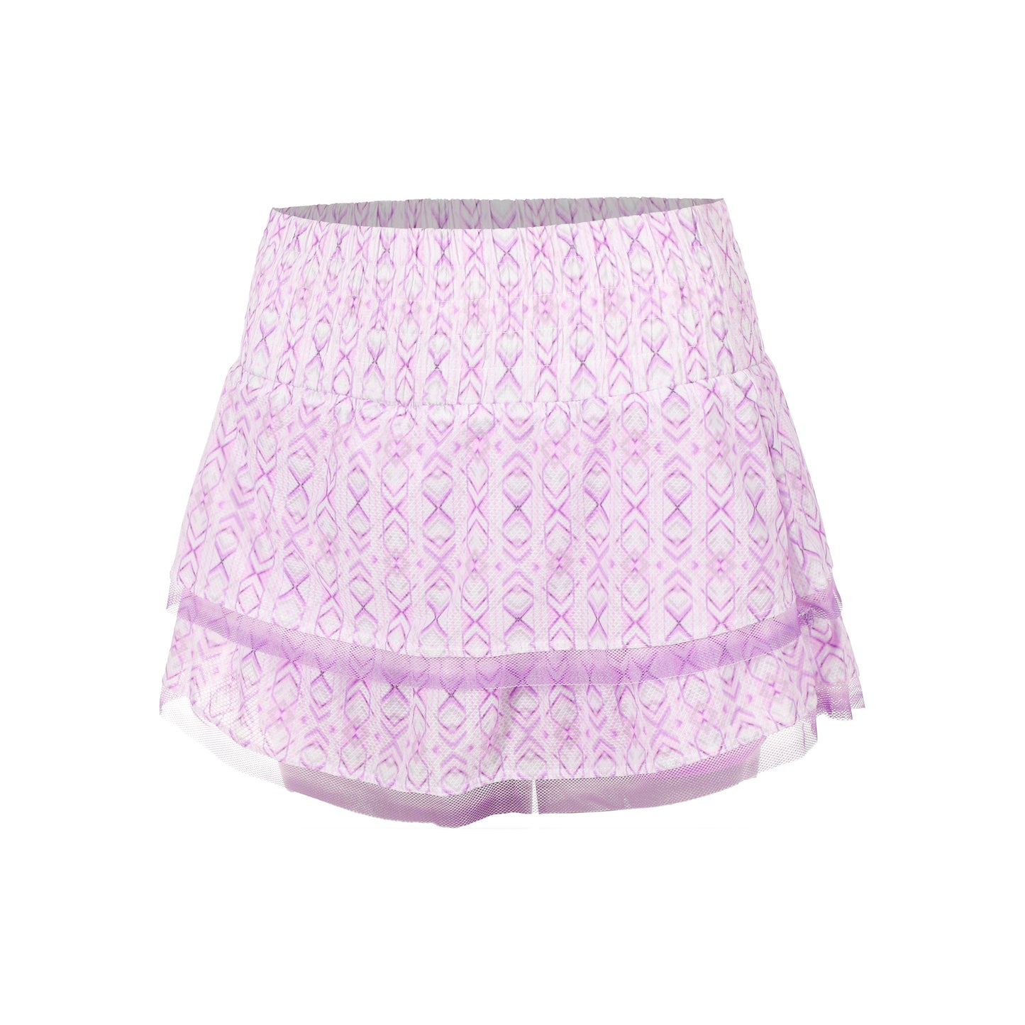 Lucky in Love High Waist Petal Haze Rock Damen-Weiß,Rosa