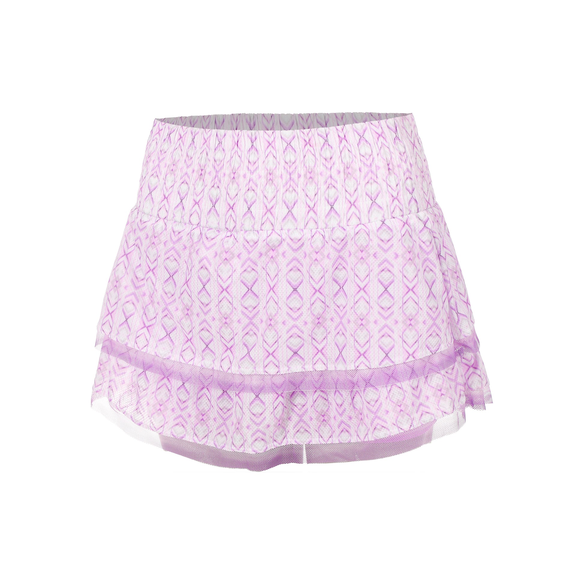 Lucky in Love High Waist Petal Haze Rock Damen-Weiß,Rosa