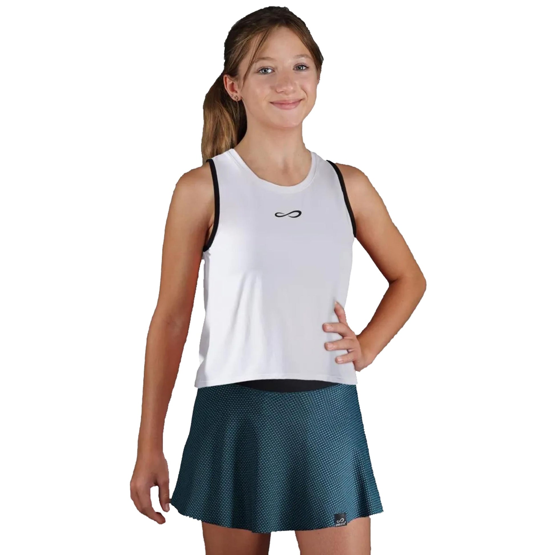 Endless Court Tank-Top Mädchen - weiß,