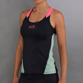 Grace Tank-Top Damen-Schwarz,Grün