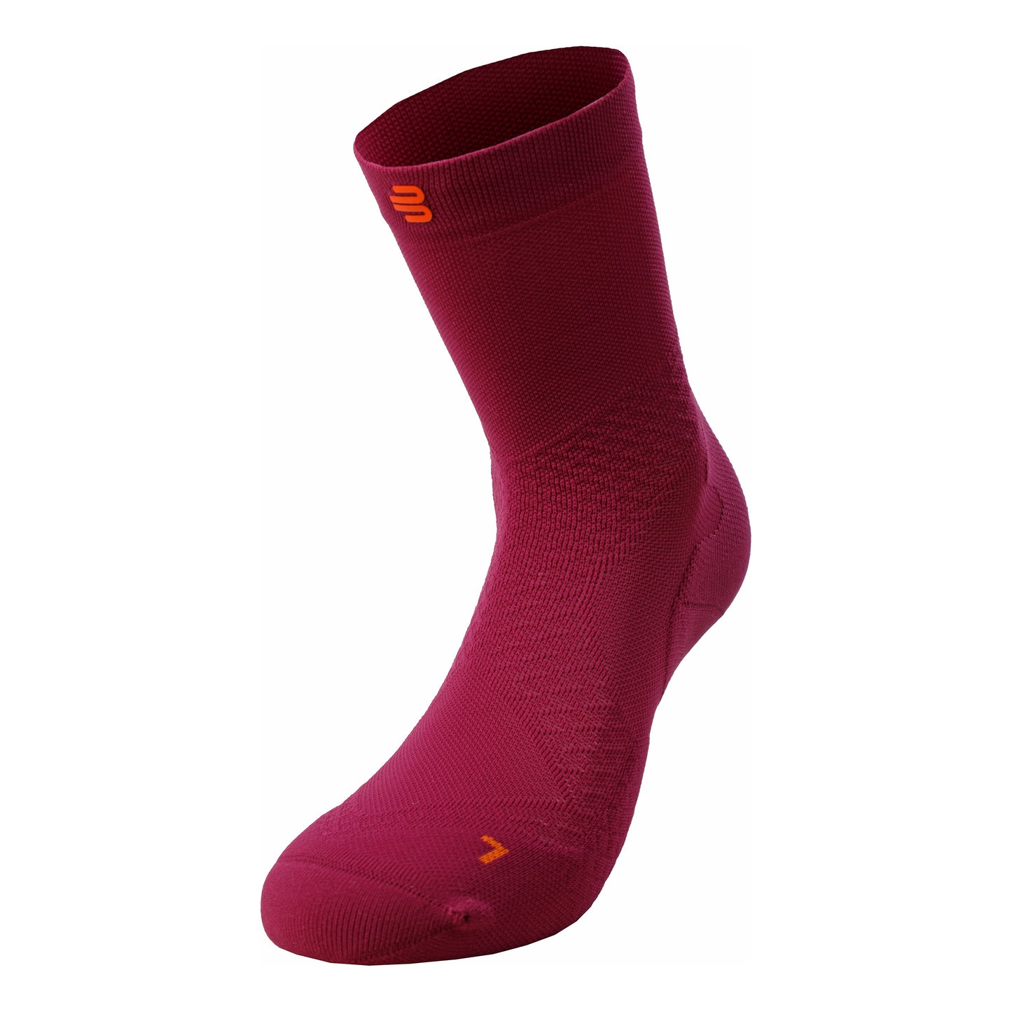 Bauerfeind Ultralight Mid Cut Laufsocken Damen-Berry