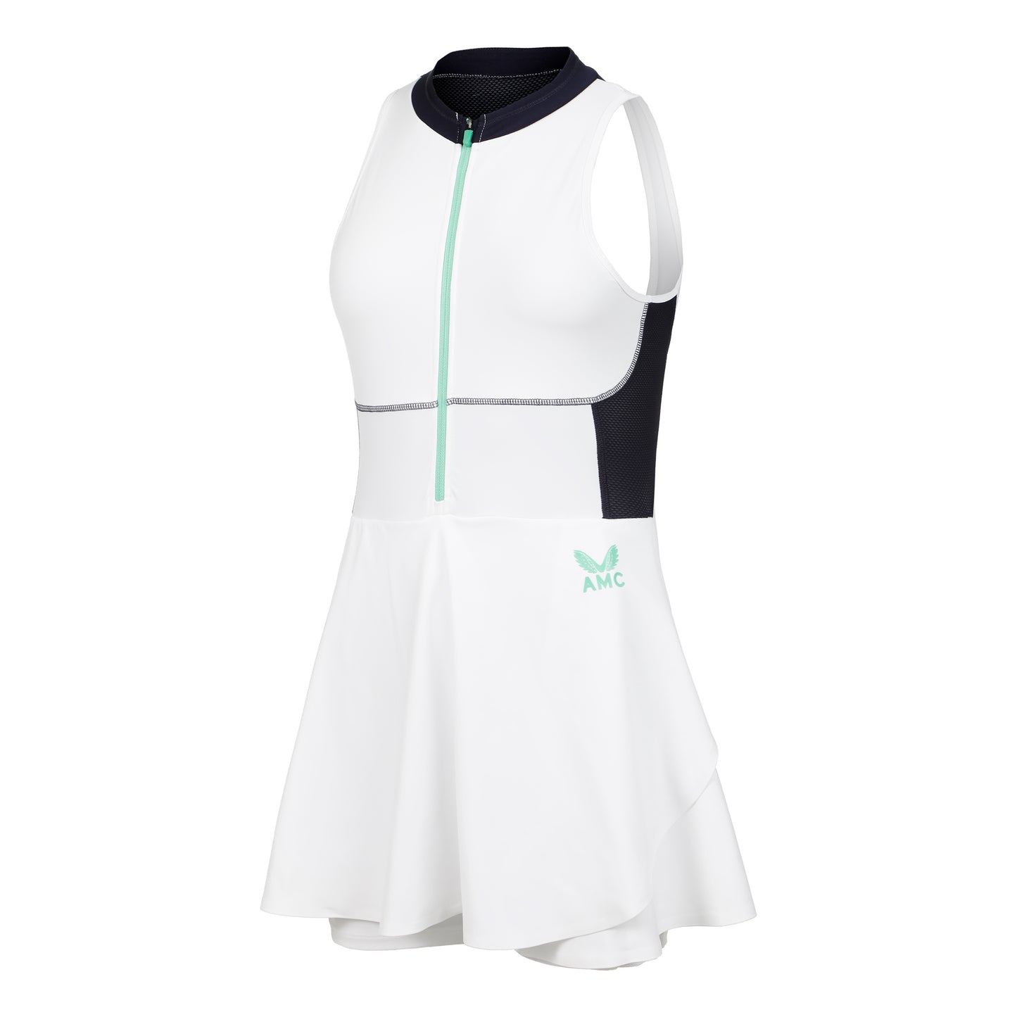 Castore AMC Kleid Damen - weiß, dunkelblau