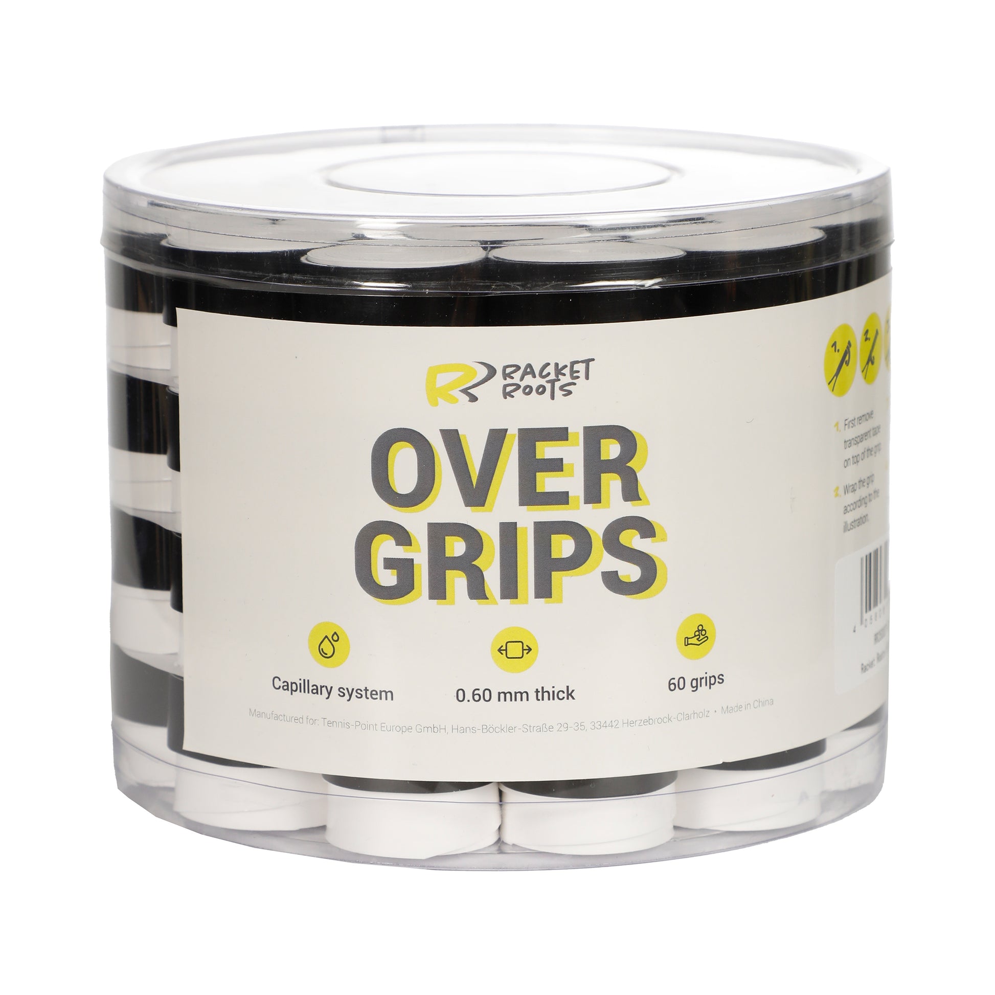 Racket Roots RR Grip 60er Box - weiß