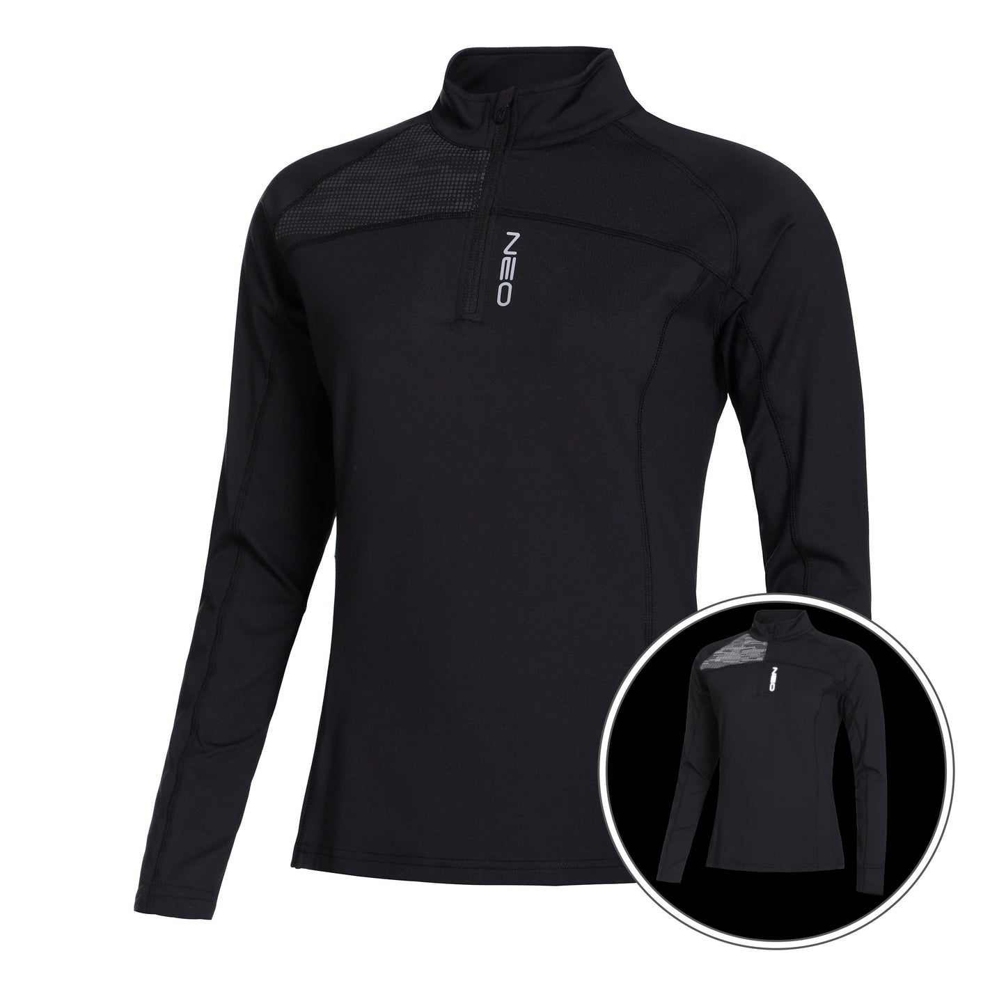 NEO Warm Light Longsleeve Damen-Schwarz
