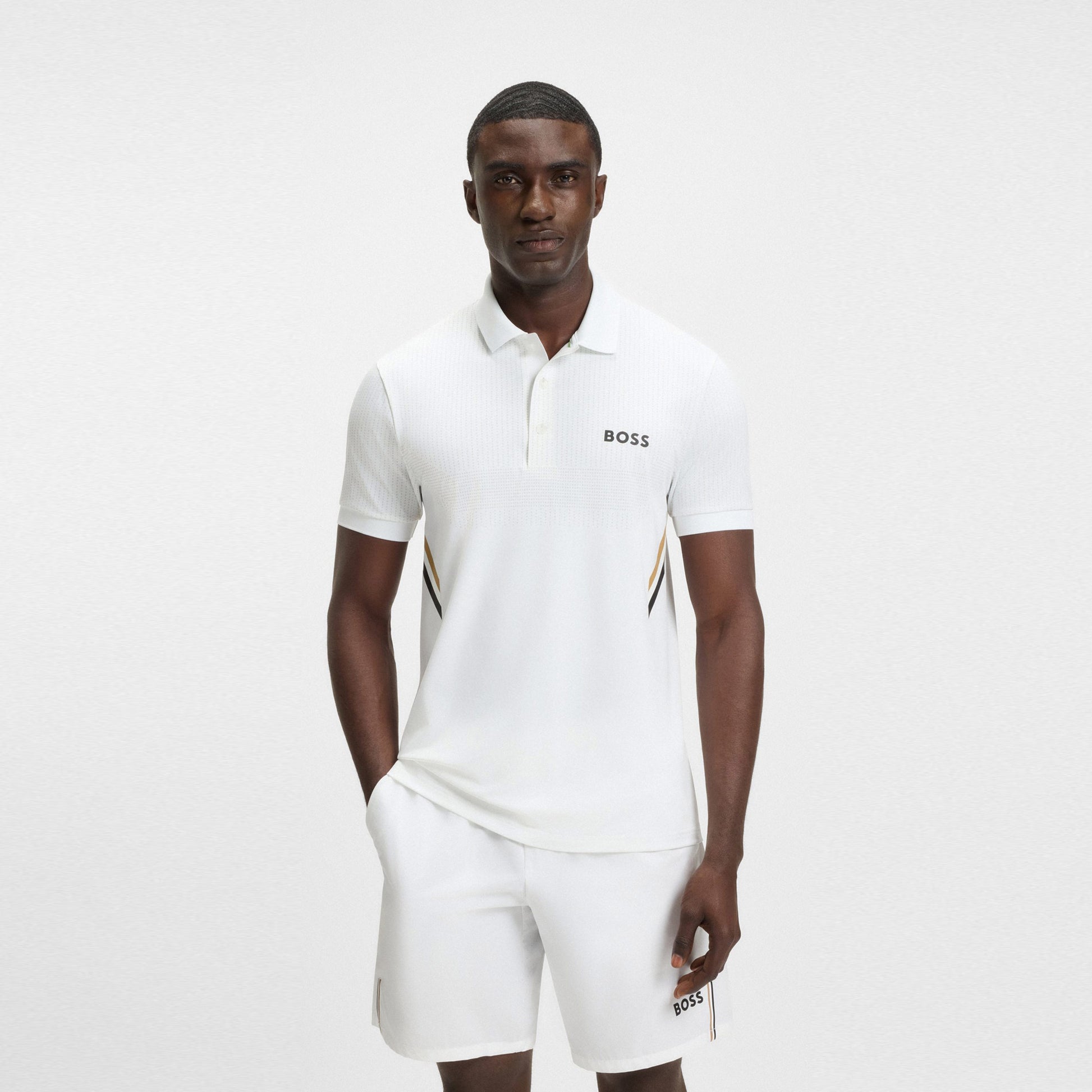 BOSS Paule TOC Polo Herren-Weiß