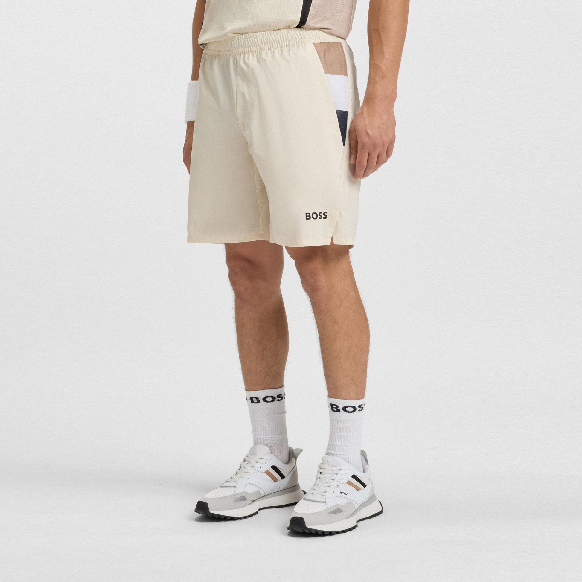 BOSS Match 9in Shorts Herren-creme