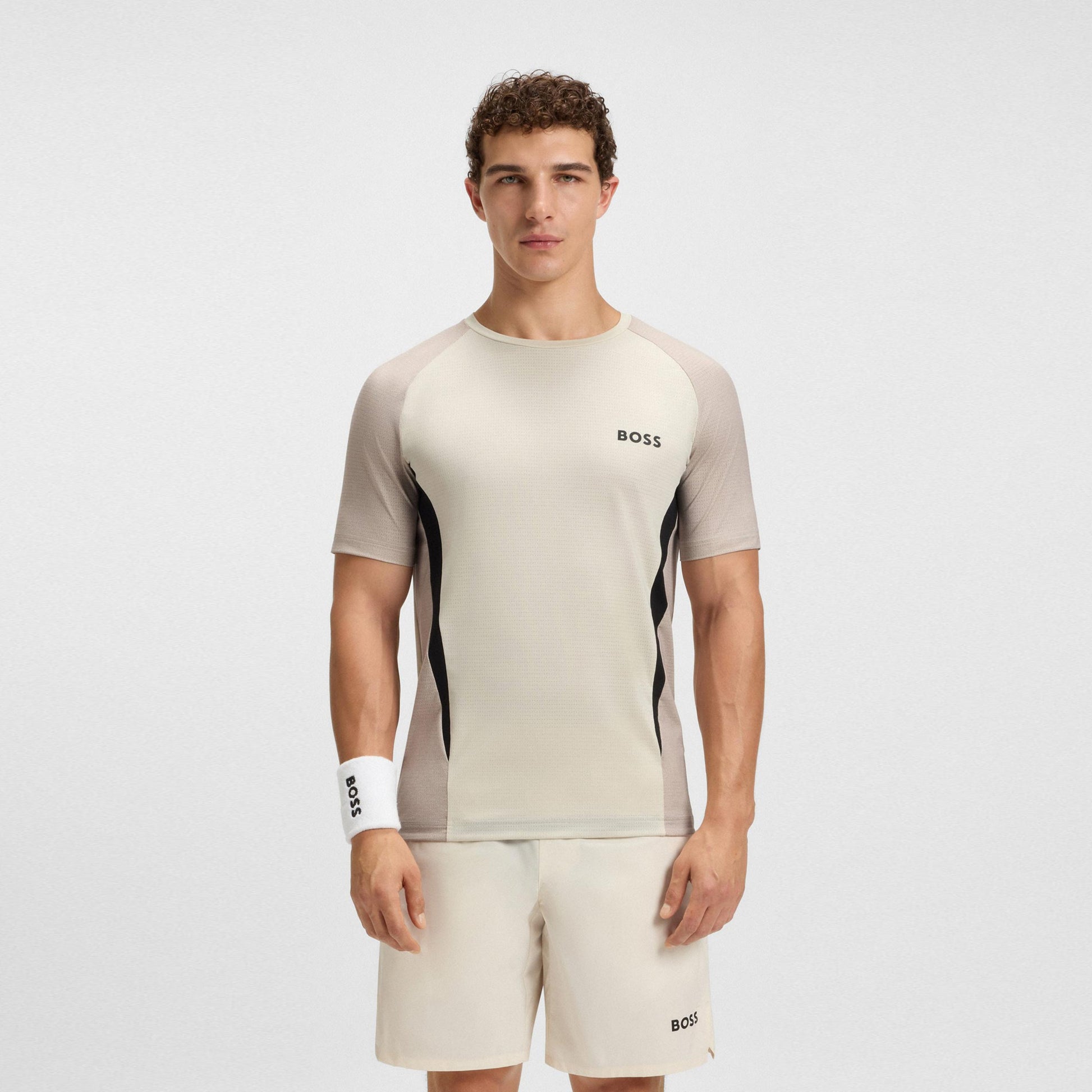 BOSS Matchball T-Shirt Herren-creme