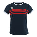 Kadiri Striped T-Shirt Damen - dunkelblau, rot