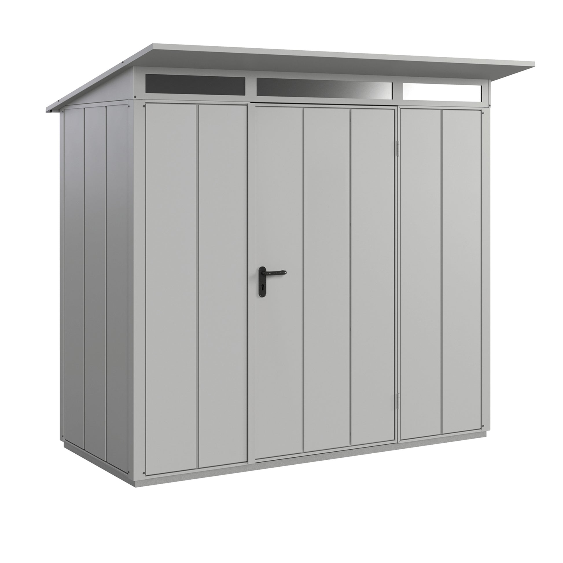 Hörmann Set Berry Modern-P,Typ1 Gerätehaus-Weißaluminium