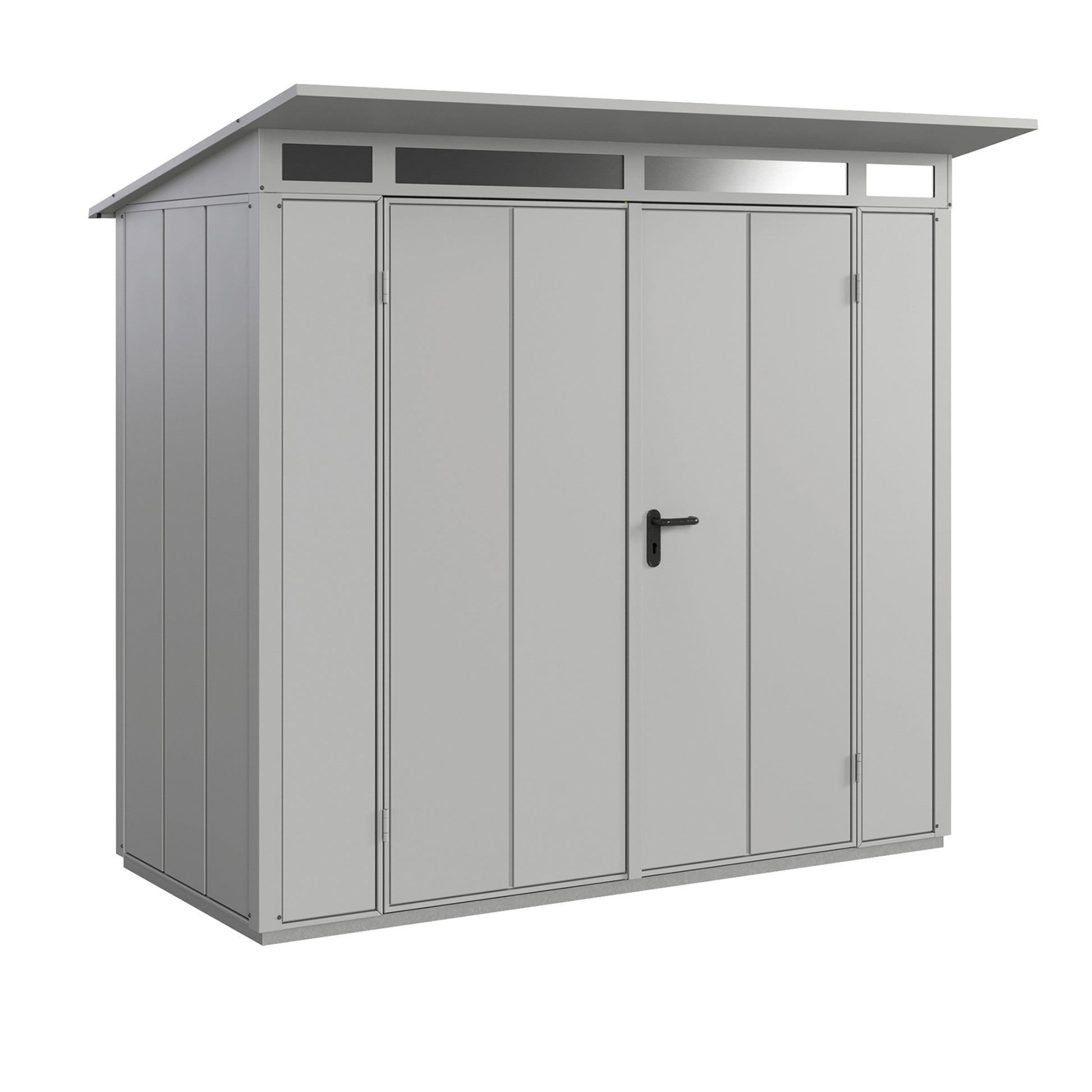 Hörmann Set Berry Modern-P,Typ1 Gerätehaus-Weißaluminium