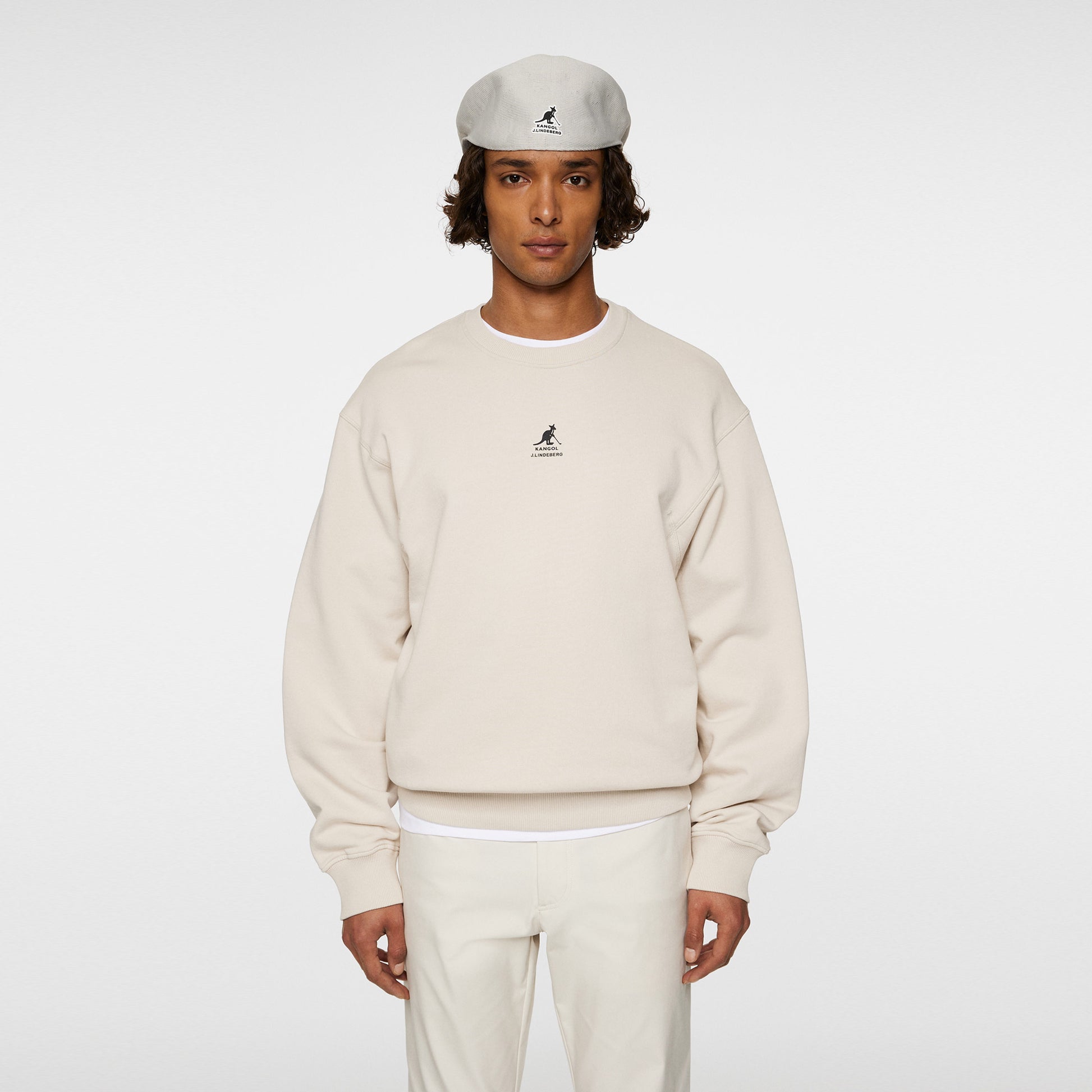 JLindeberg Kangol Roberto Sweatshirt Herren-Creme