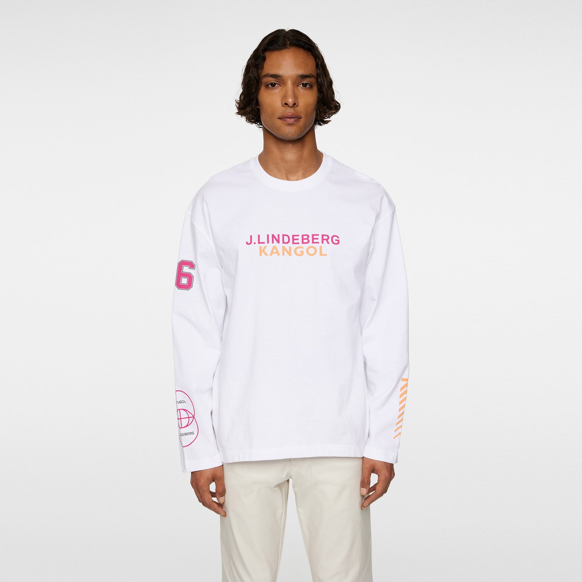 JLindeberg Kangol Davie Longsleeve Herren-Weiß