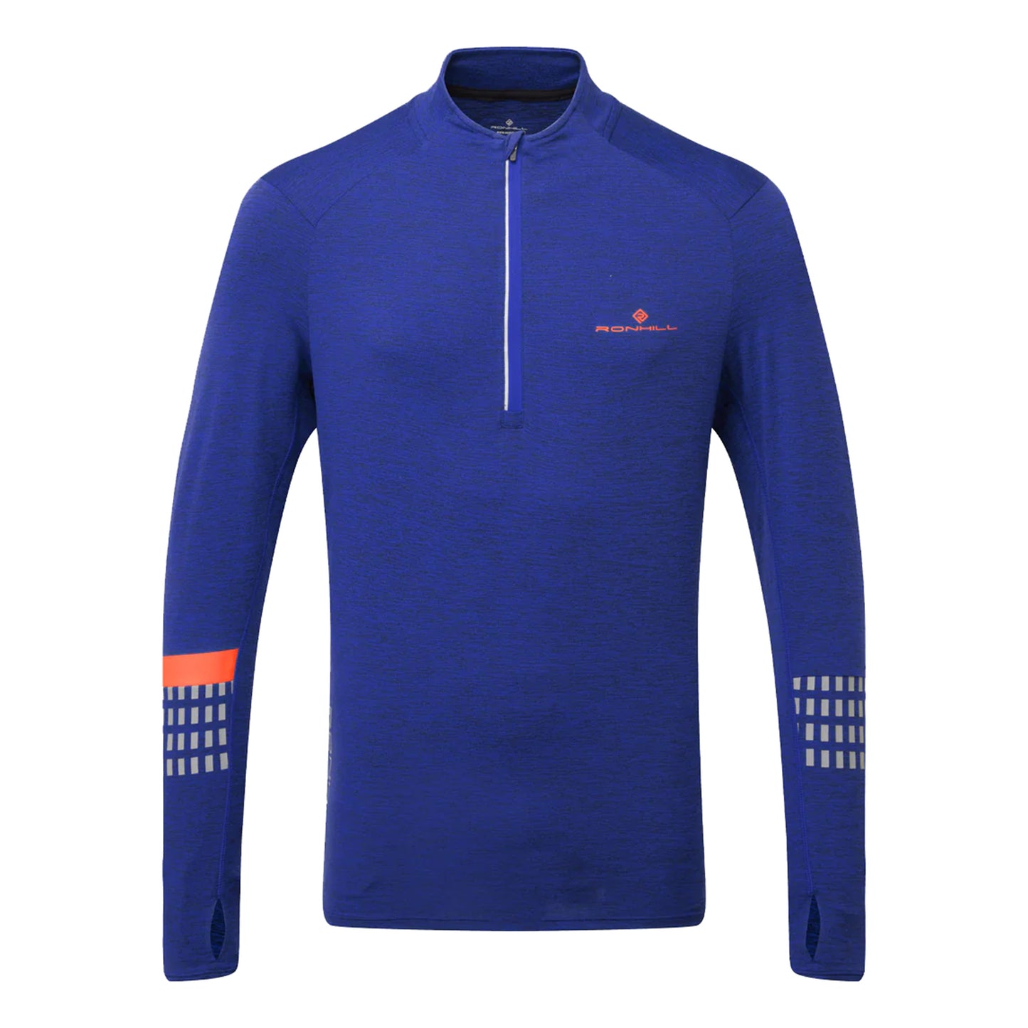 Ronhill Tech Afterhours 1/2 Zip Laufshirt Herren - blau,