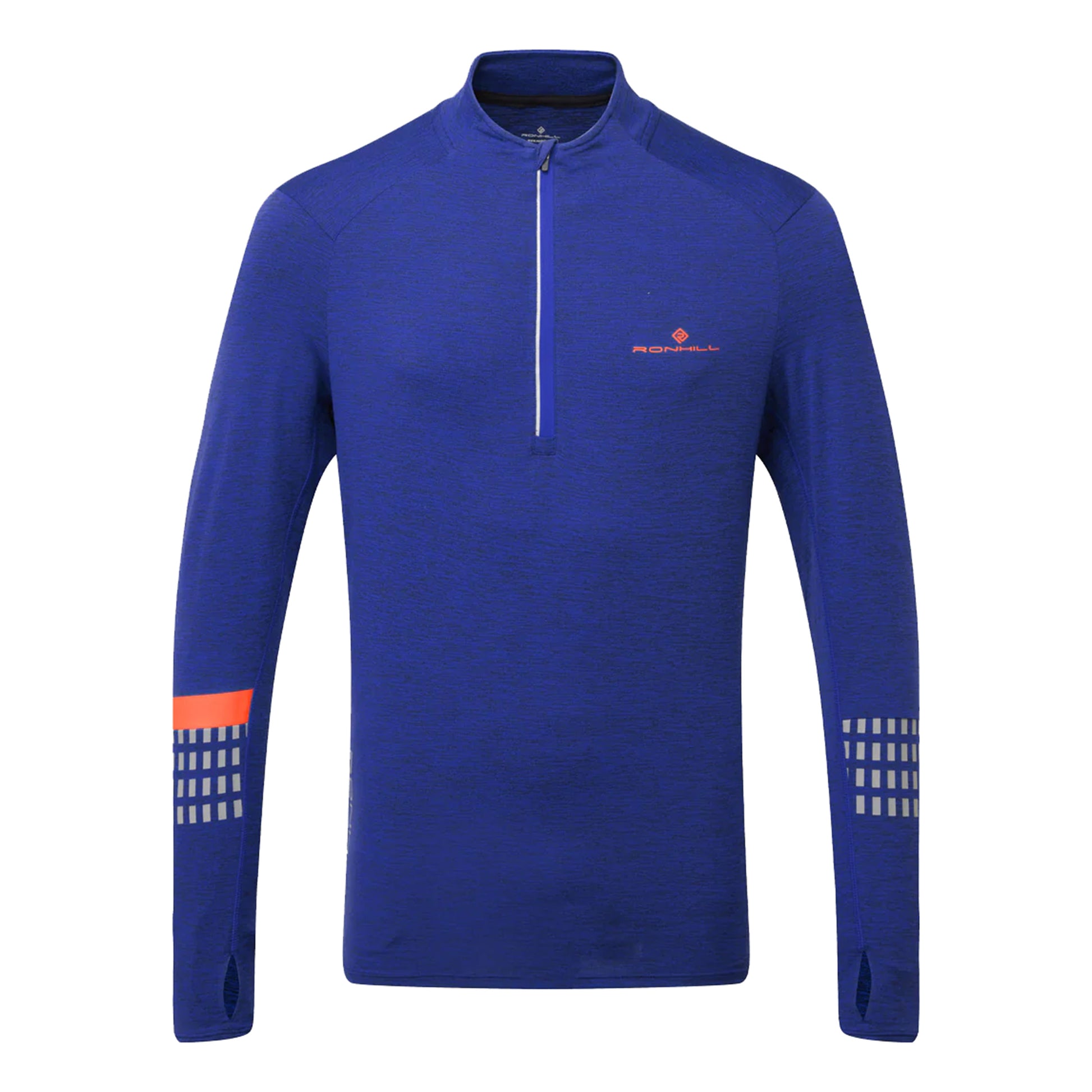 Ronhill Tech Afterhours 1/2 Zip Laufshirt Herren - blau,