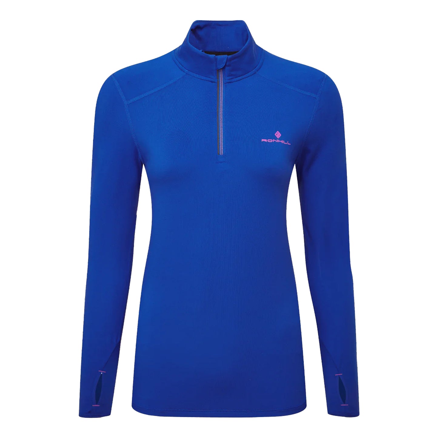 Ronhill Core Thermal 1/2 Zip Laufshirt Damen-Blau