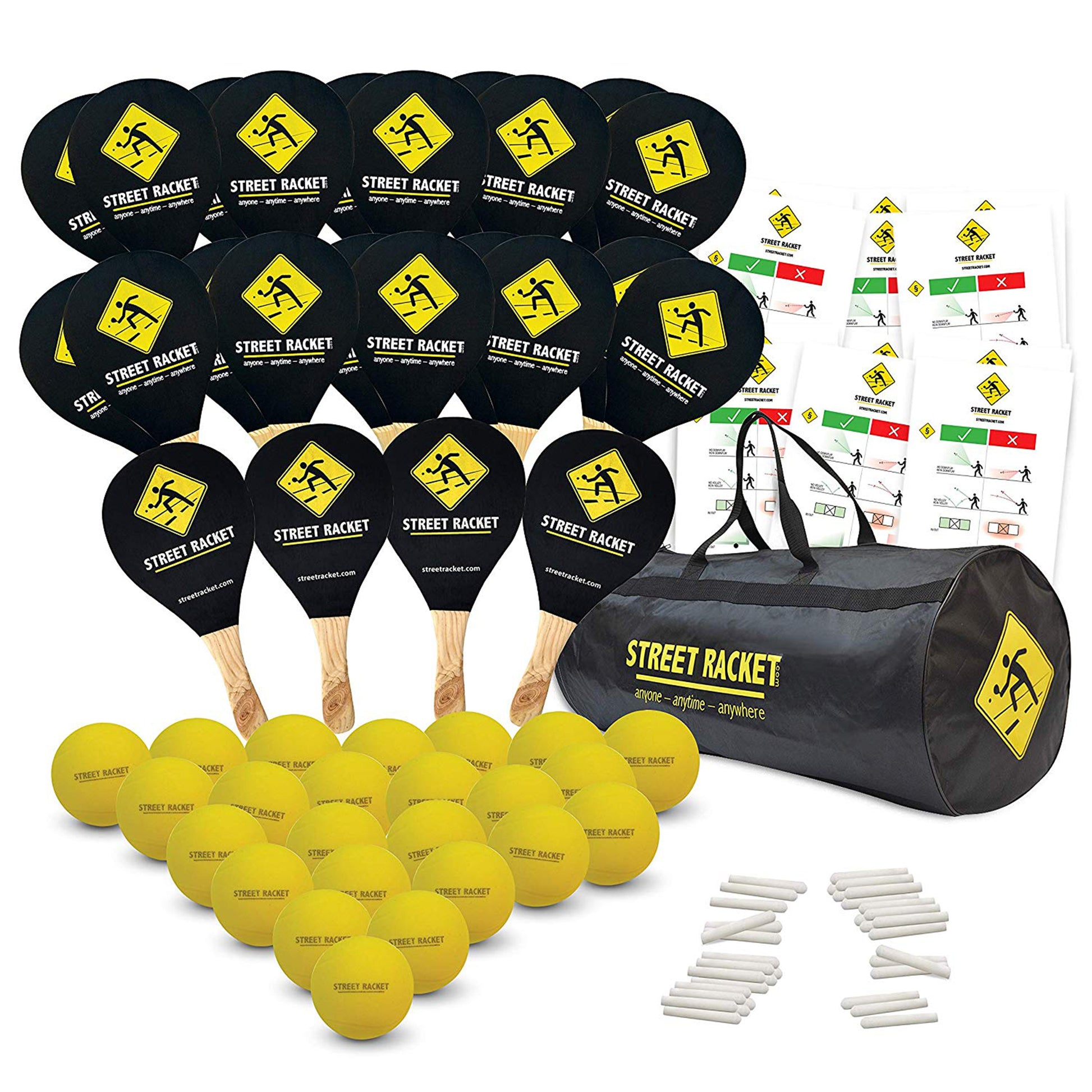 Street Racket Schul-Set Freizeitsport-Mehrfarbig