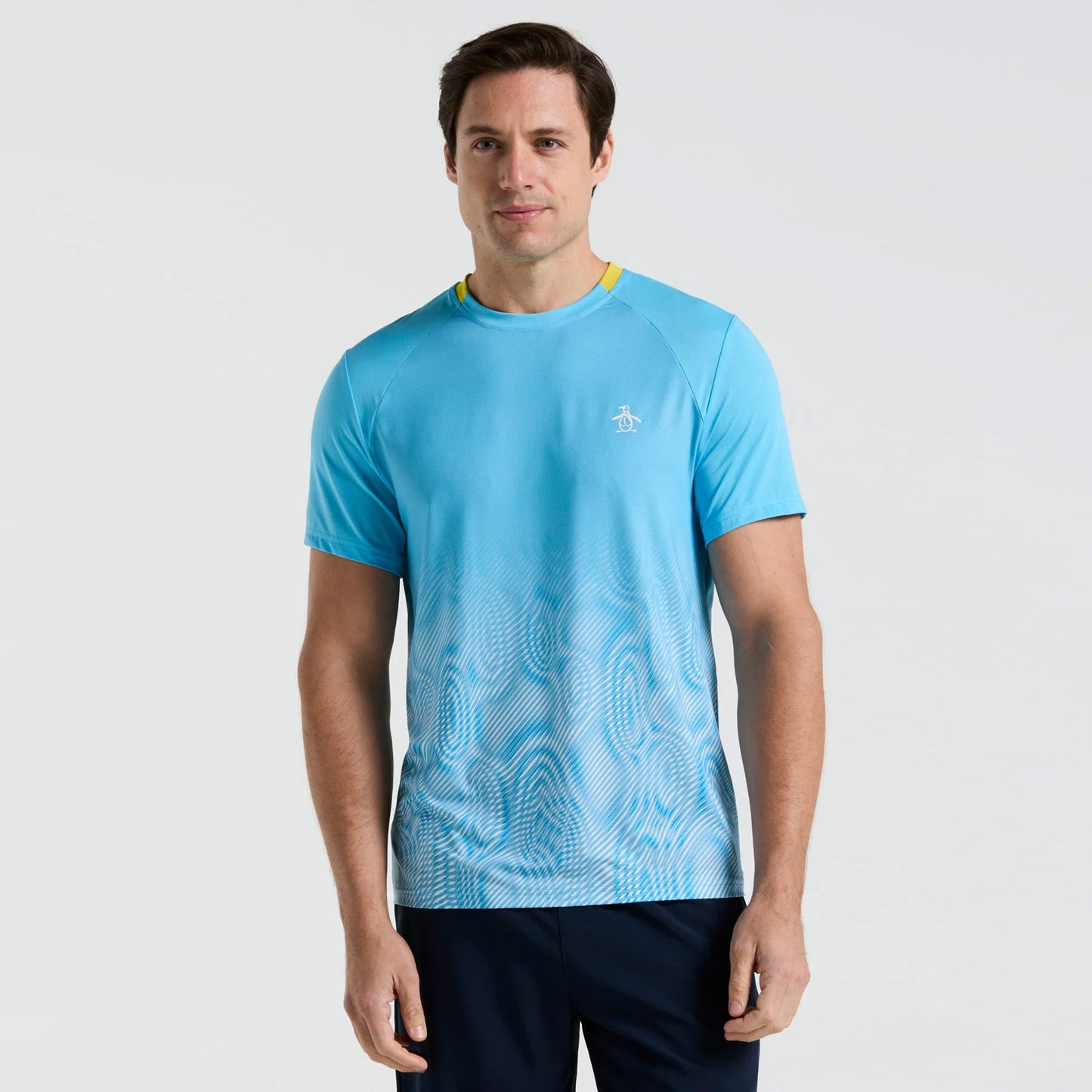 Original Penguin Performance Ombre T-Shirt Herren-Hellblau