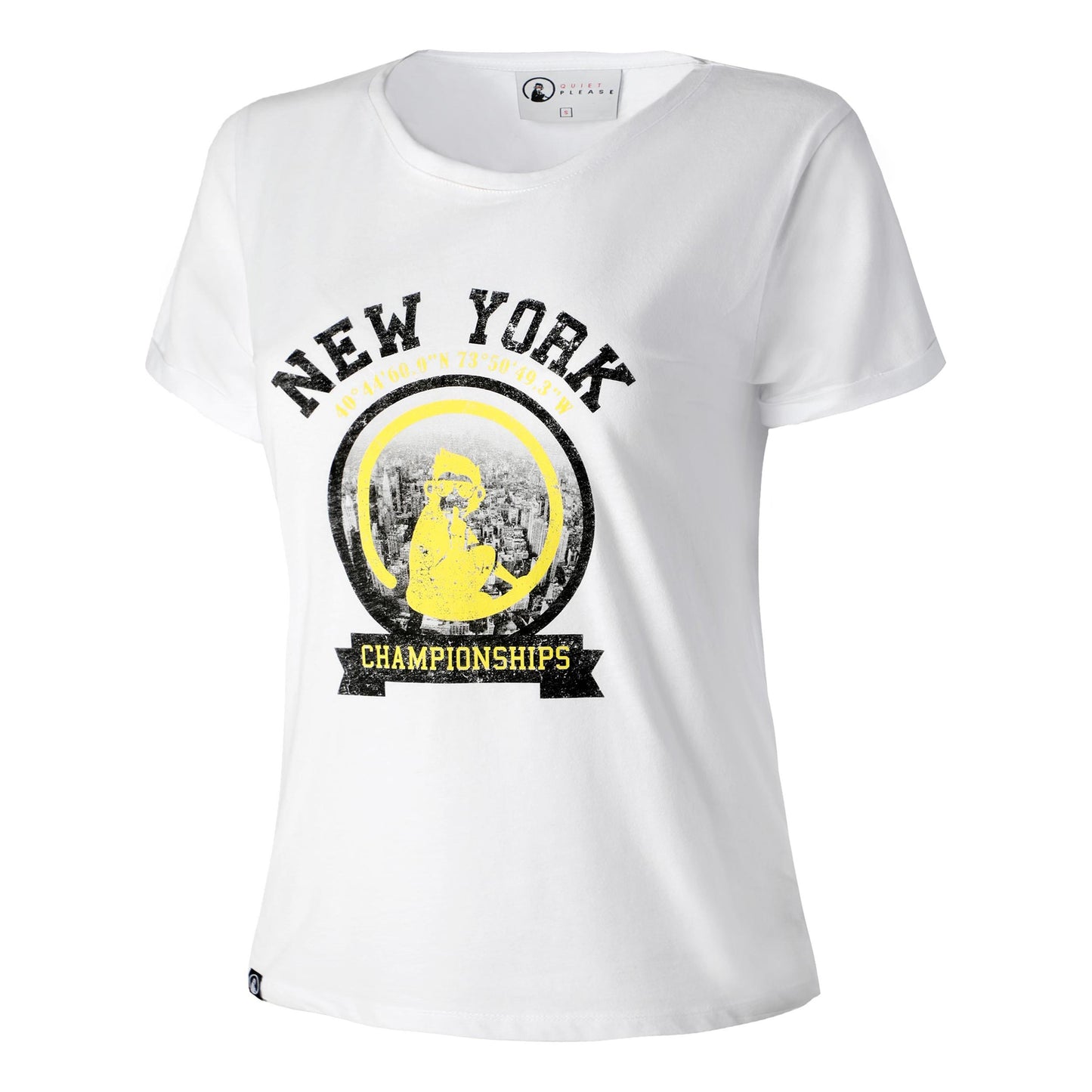 Quiet Please New York Championships T-Shirt Damen - weiß, mehrfarbig
