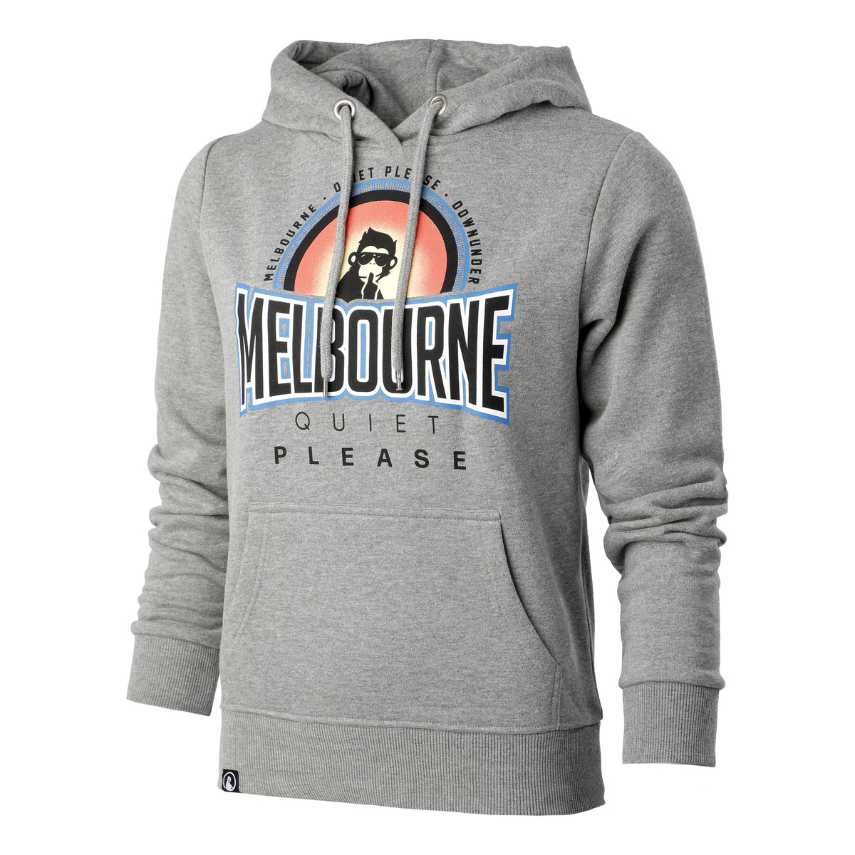 Quiet Please Melbourne Sunrise Hoody Damen - grau, mehrfarbig