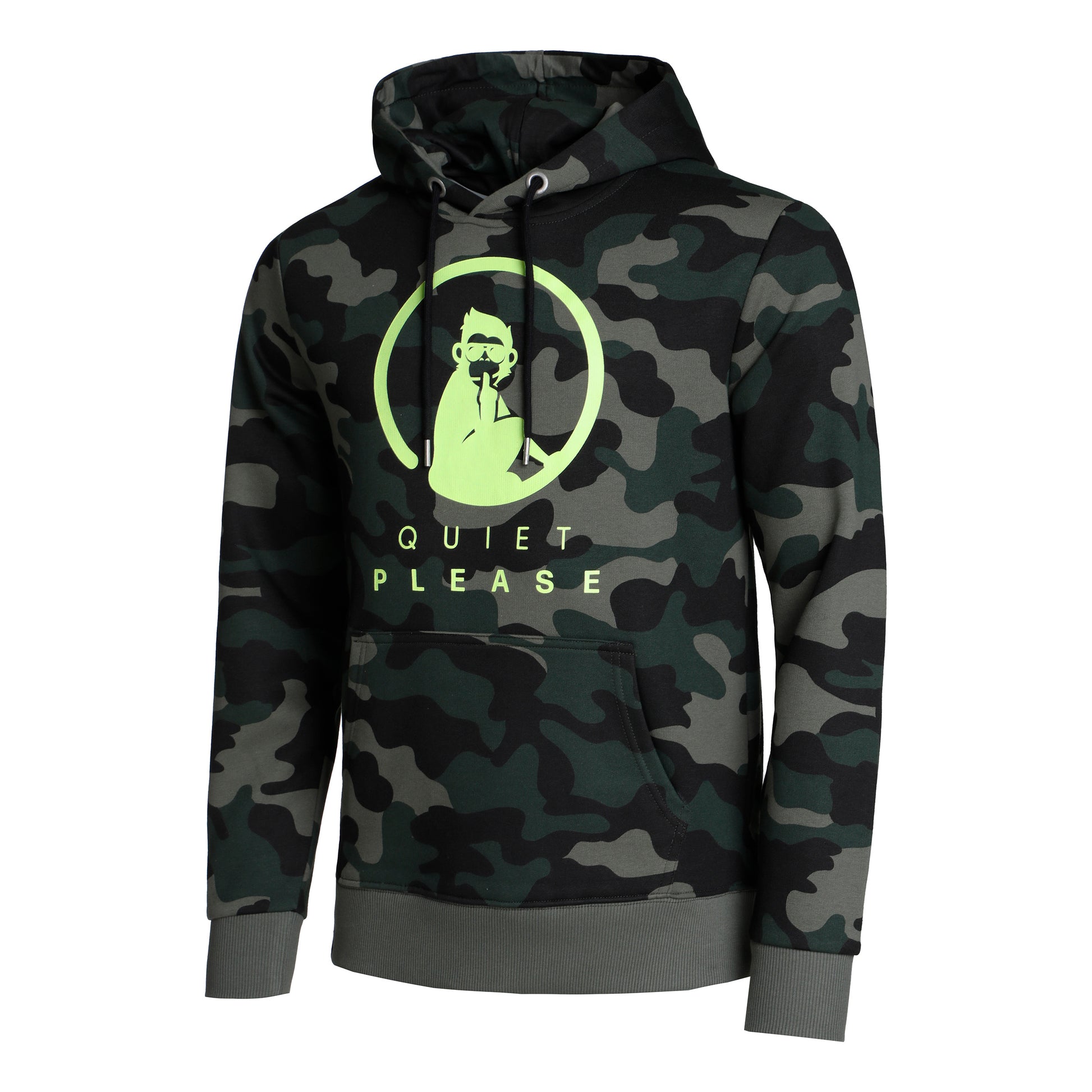 Quiet Please Advantage Logo Hoody Herren - khaki, oliv