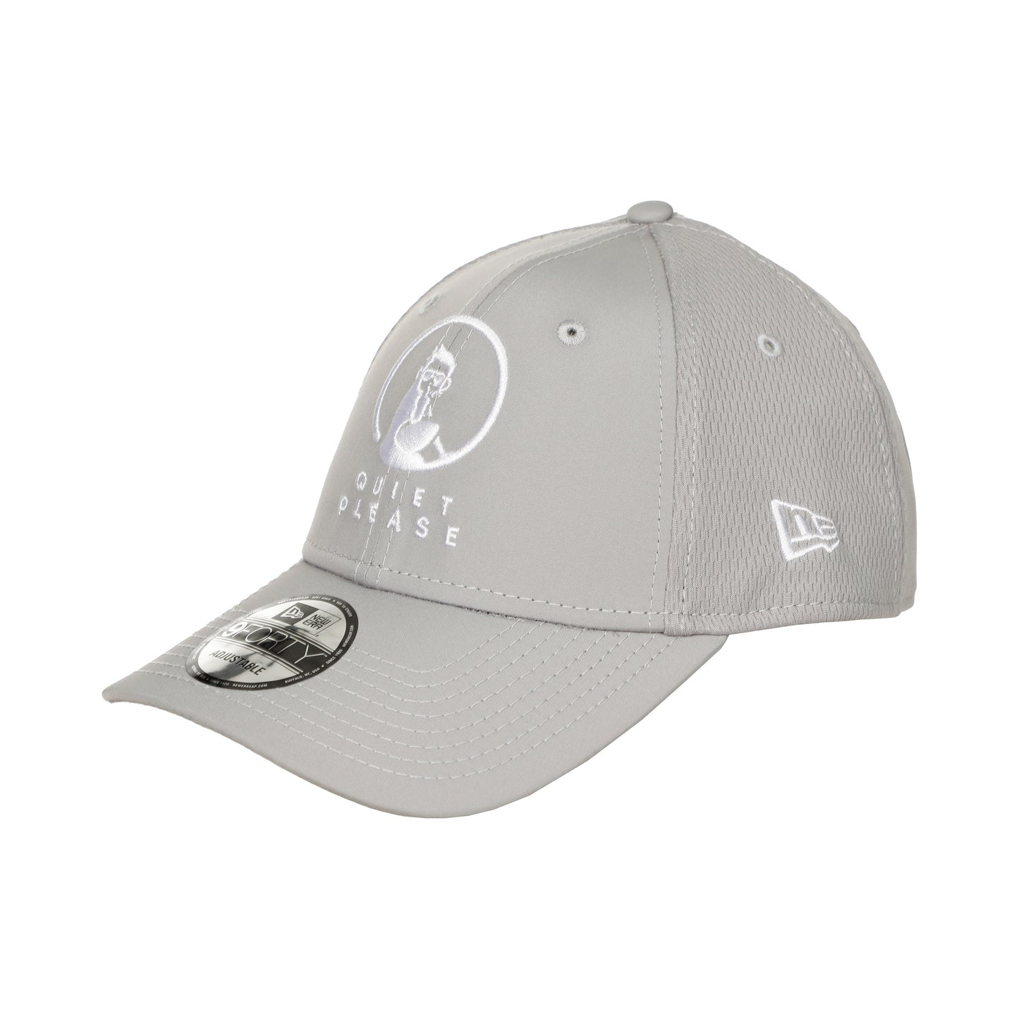 Quiet Please New Era Core 9 Forty Cap-Grau,Weiß