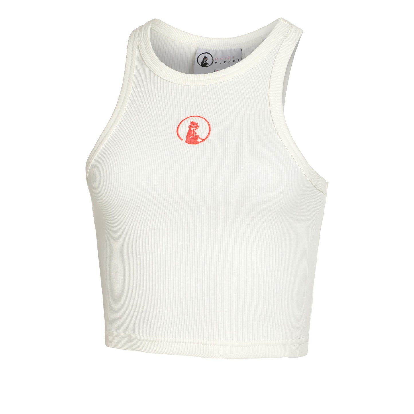 Quiet Please Crossroad Ribbed Tank-Top Damen-Weiß