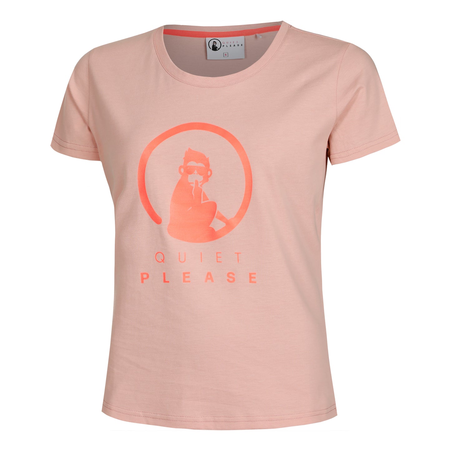 Quiet Please Baseline T-Shirt Damen - altrosa, rot